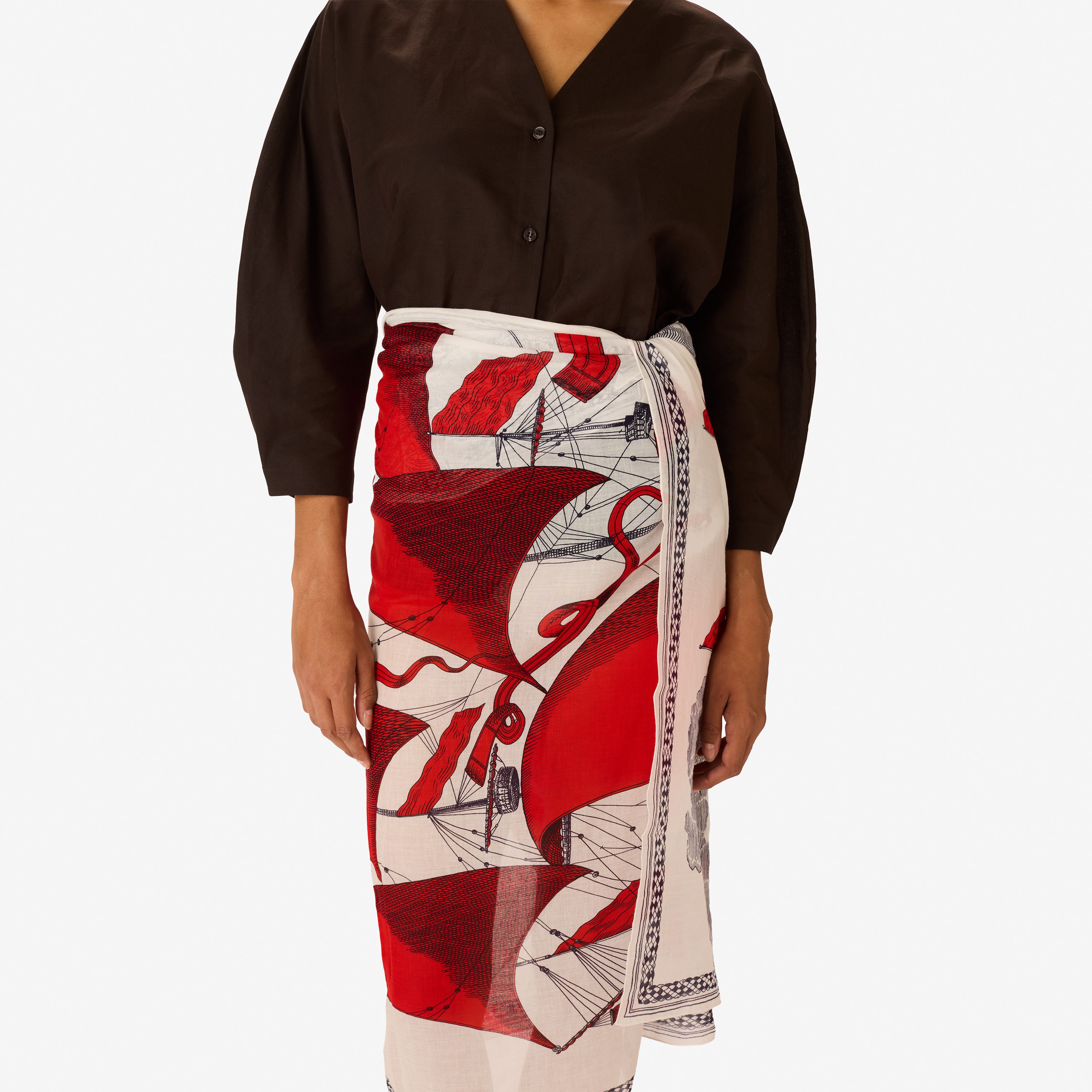 Écharpe 100 - Des Rives et des Reves - Rouge