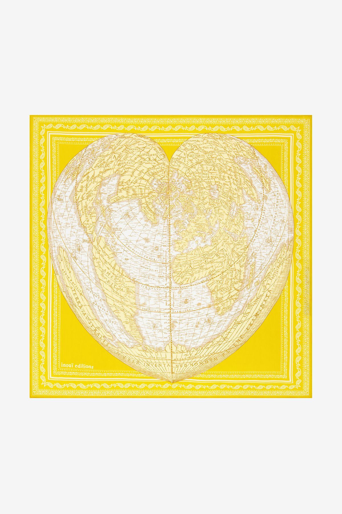 Carré 65 - Mappemonde - Jaune