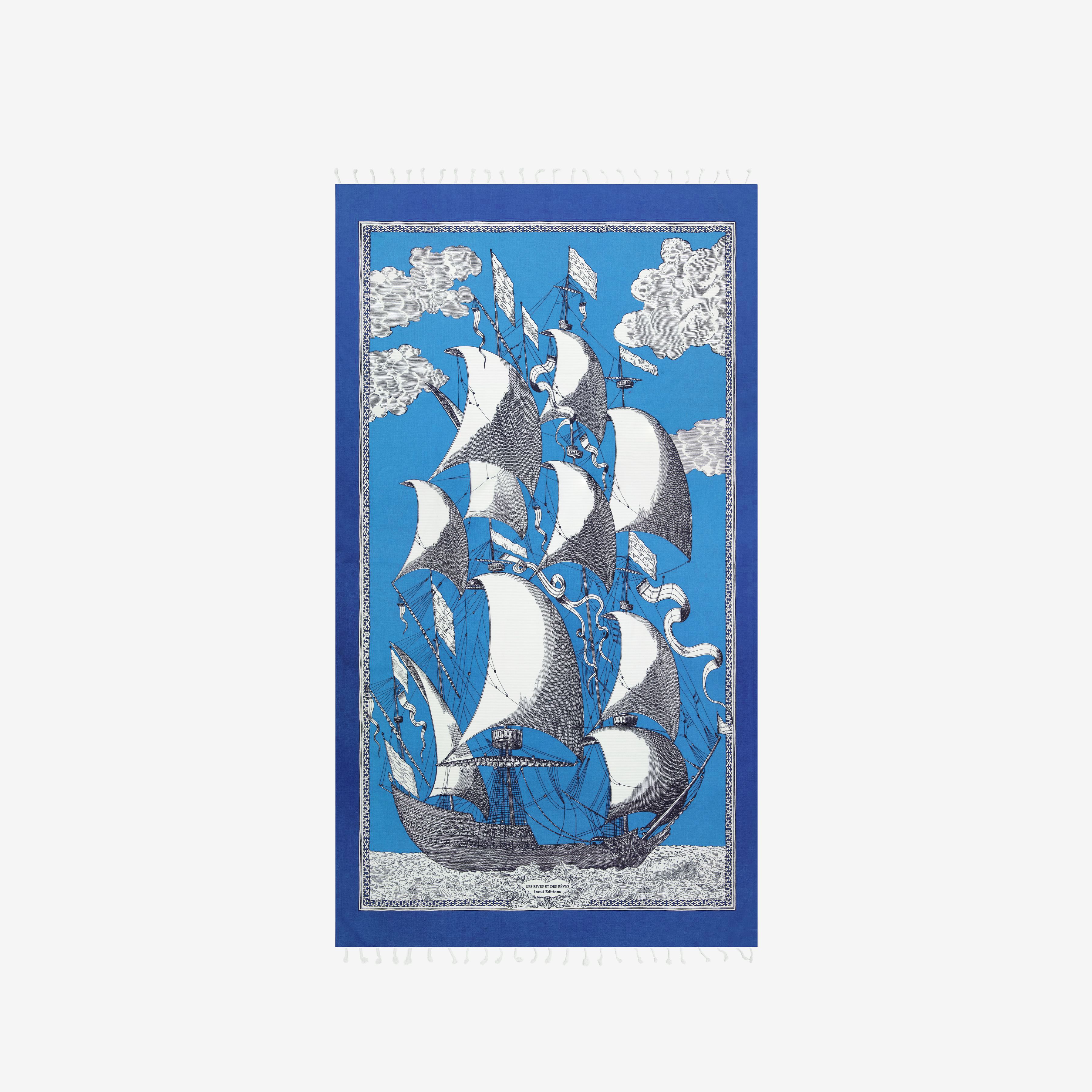 Fouta Towel 100 - Des Rives Et Des Reves - Blue