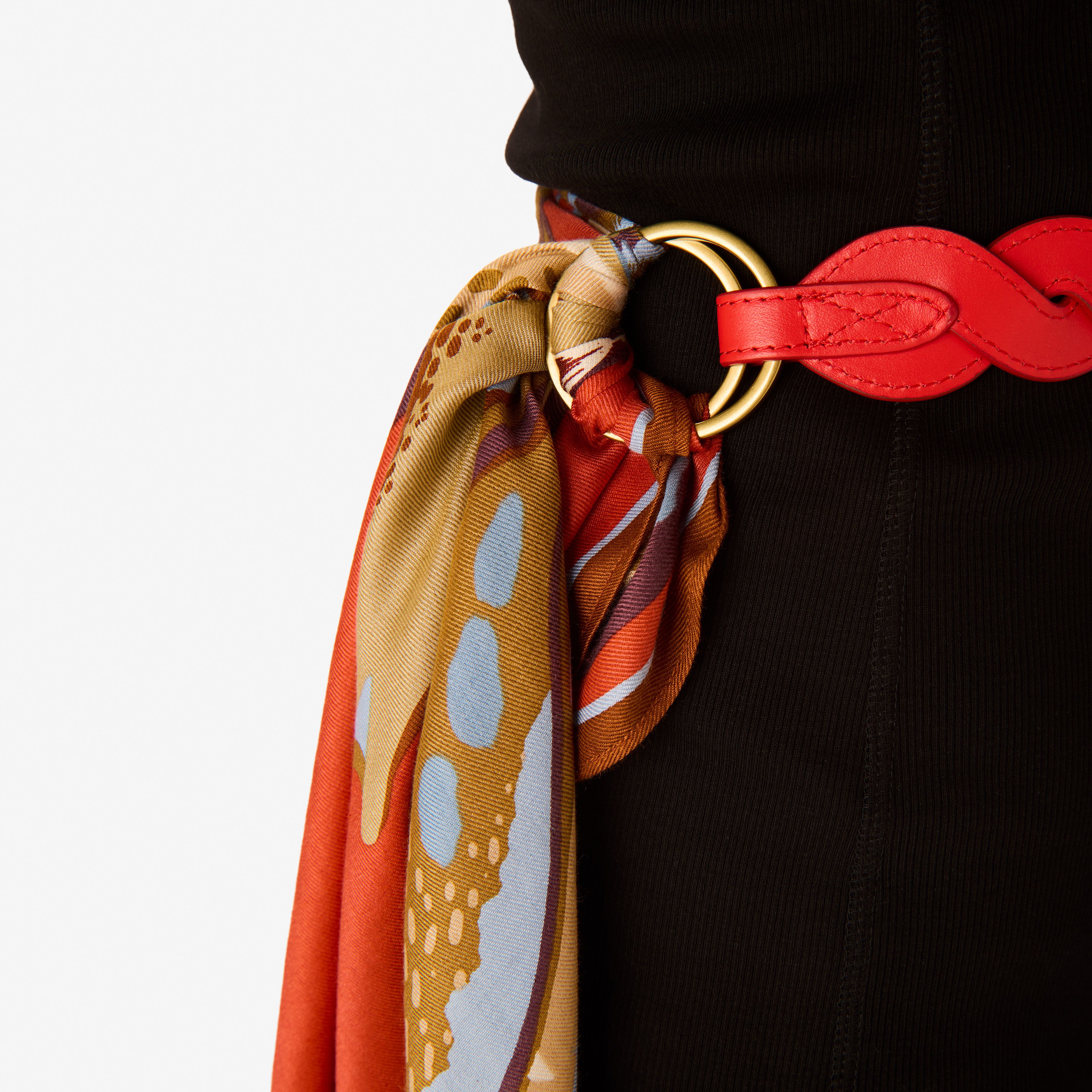 Anse En Cuir - Braid - Rouge