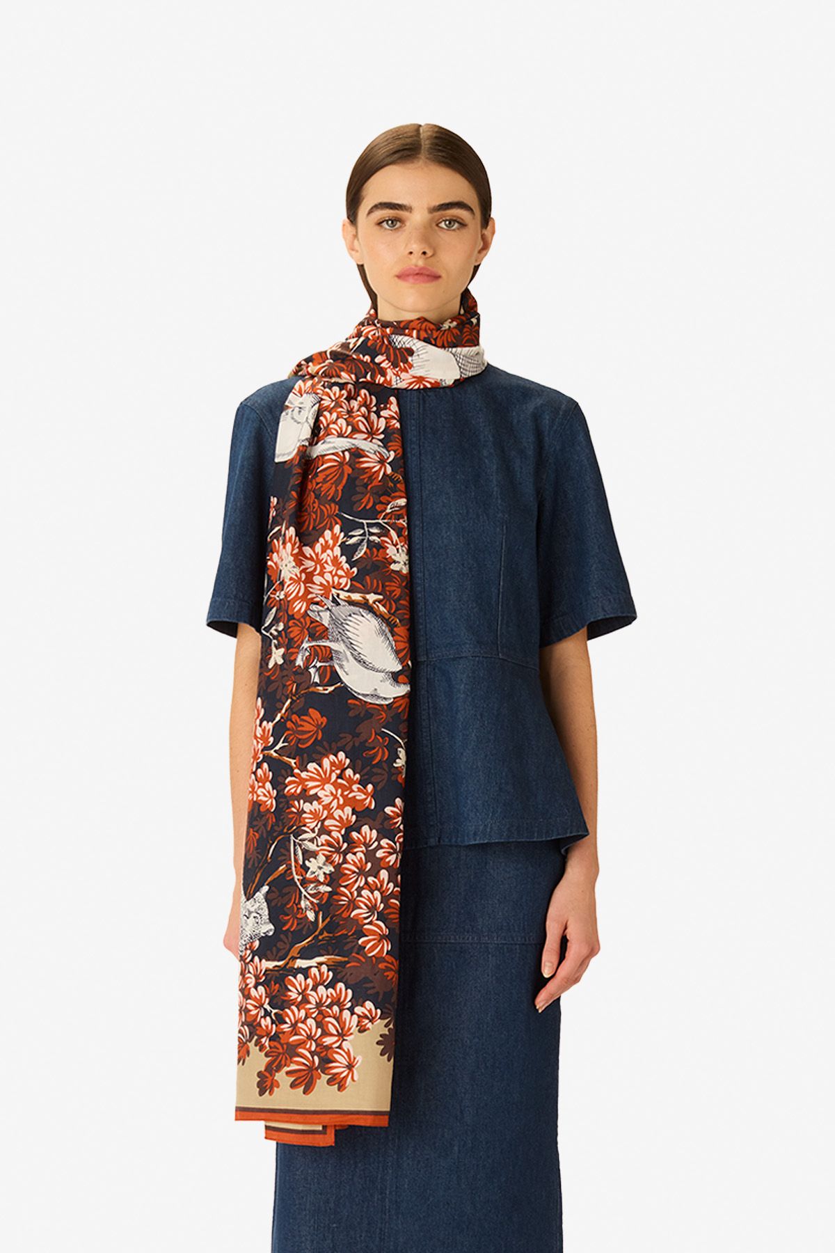 Écharpe 100 - Bestiaire - Poudre