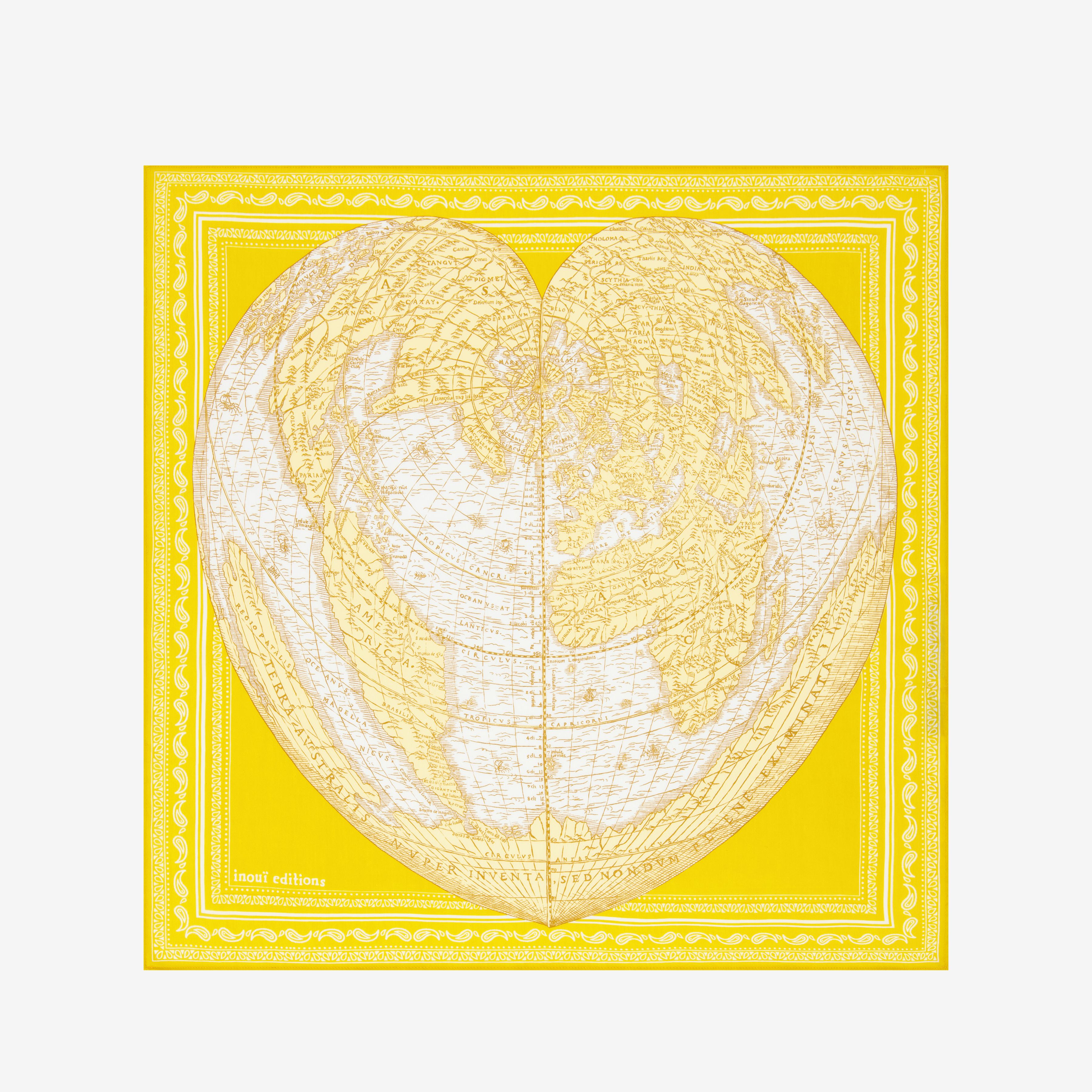 Carré 65 - Mappemonde - Jaune