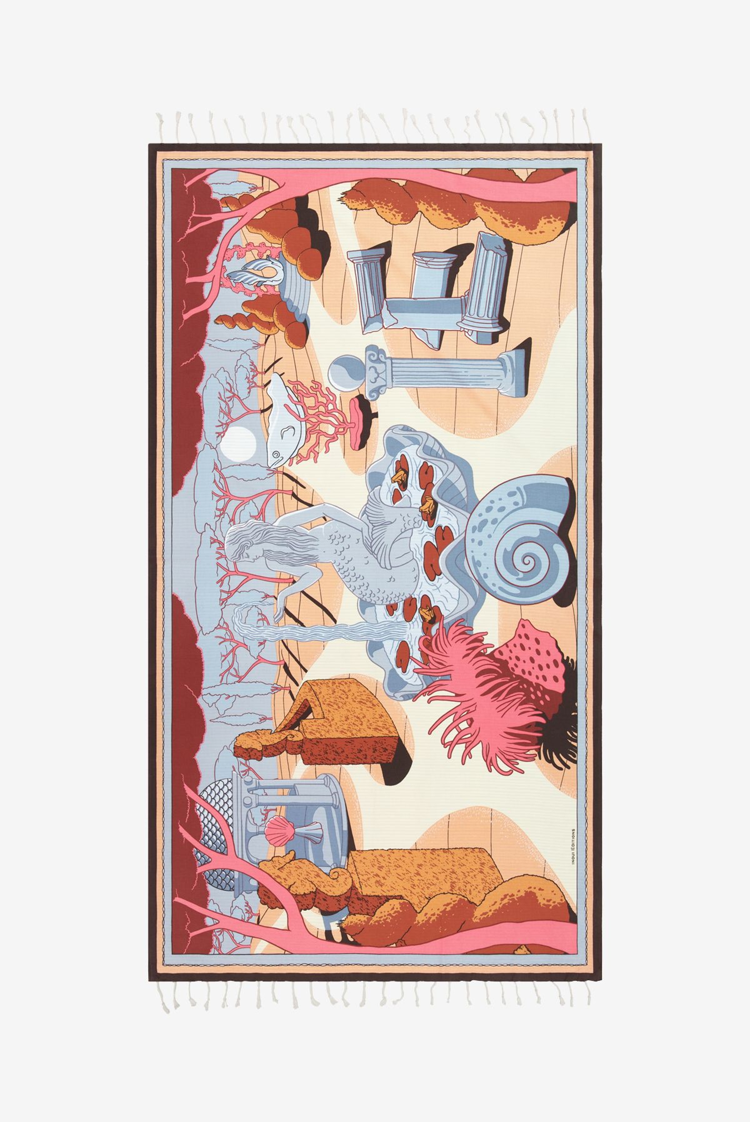 Fouta 100 - Jardin - Corail