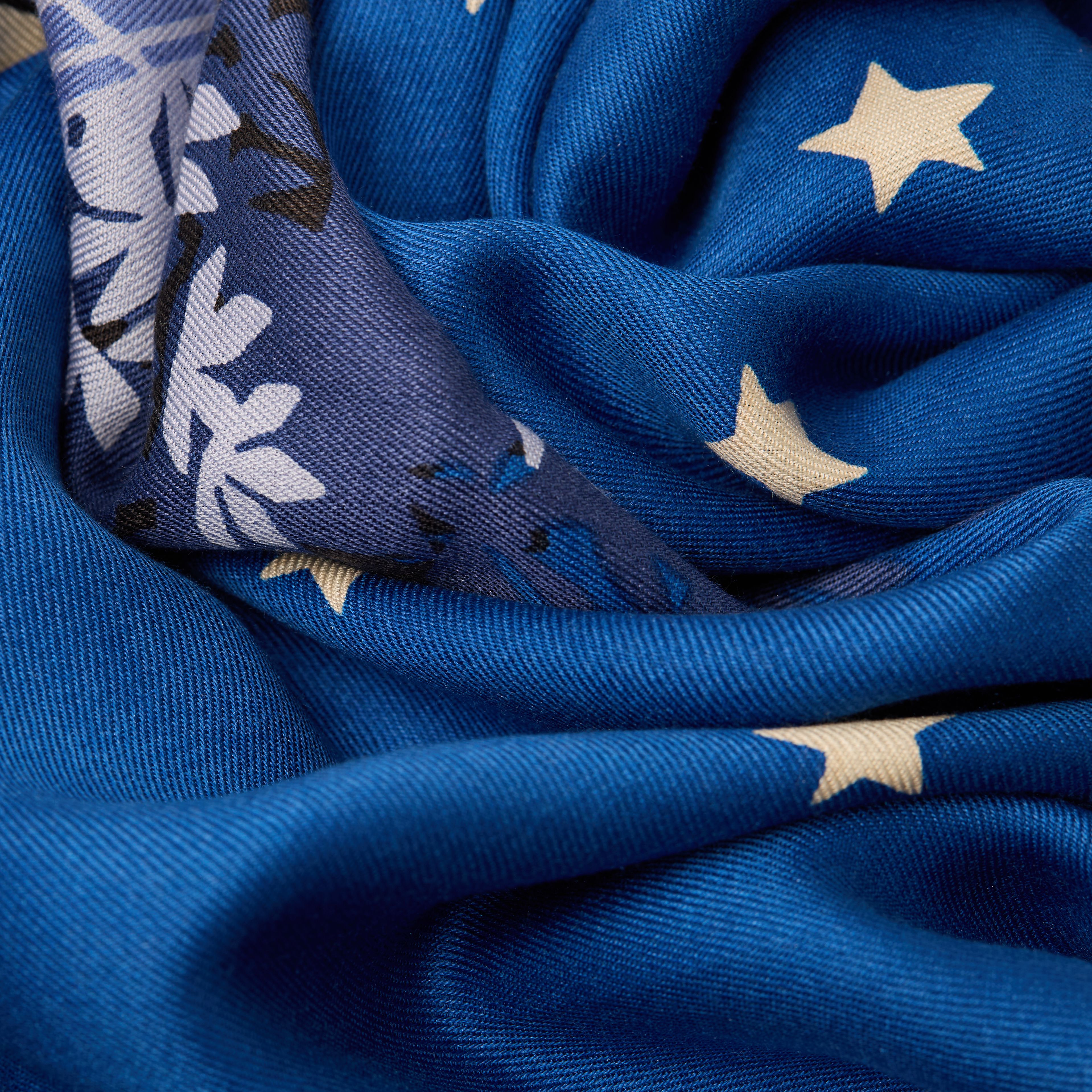 Seide Quadratisches 100 - J'Aime Paris - Blau