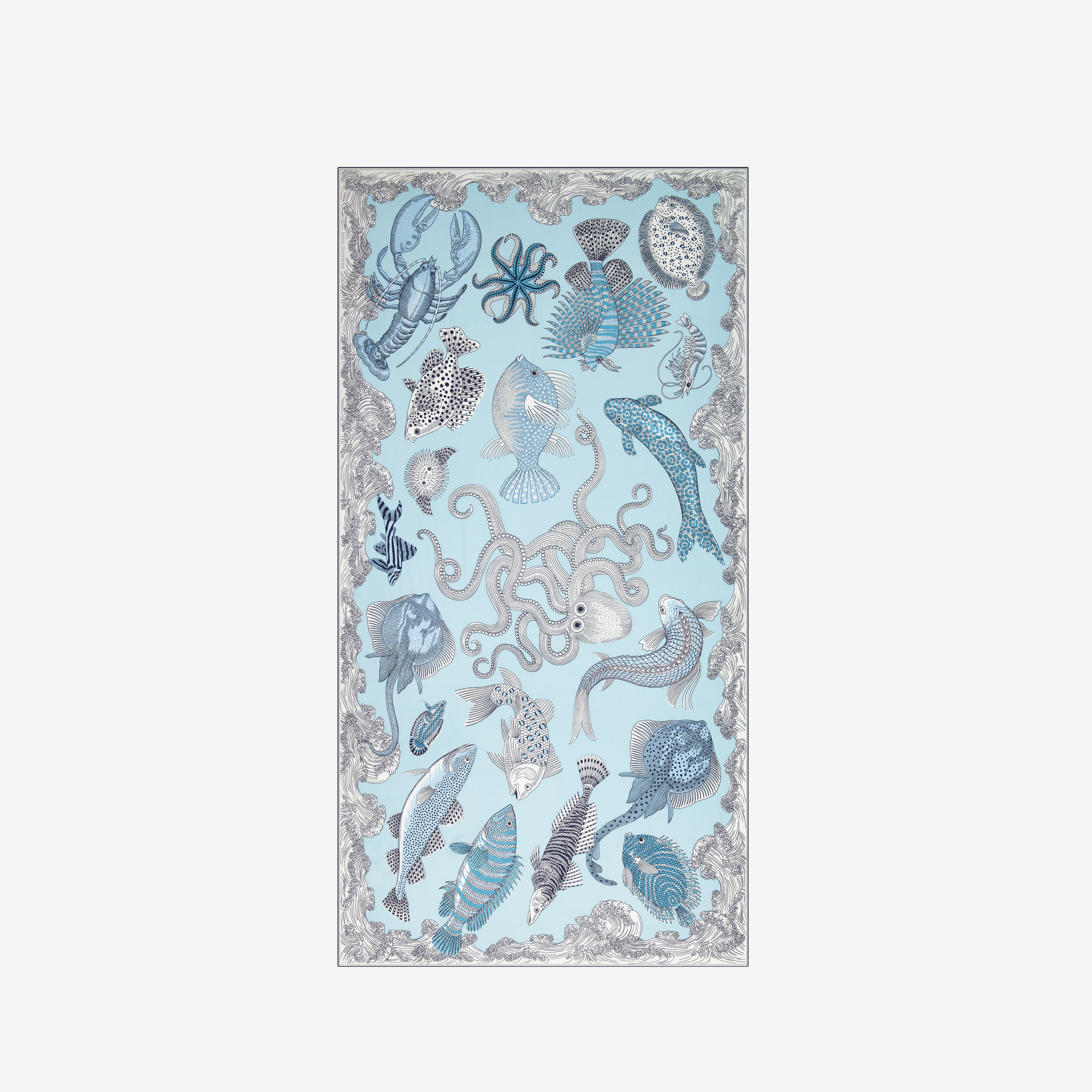 Scarf 100 - Poseidon - Turquoise