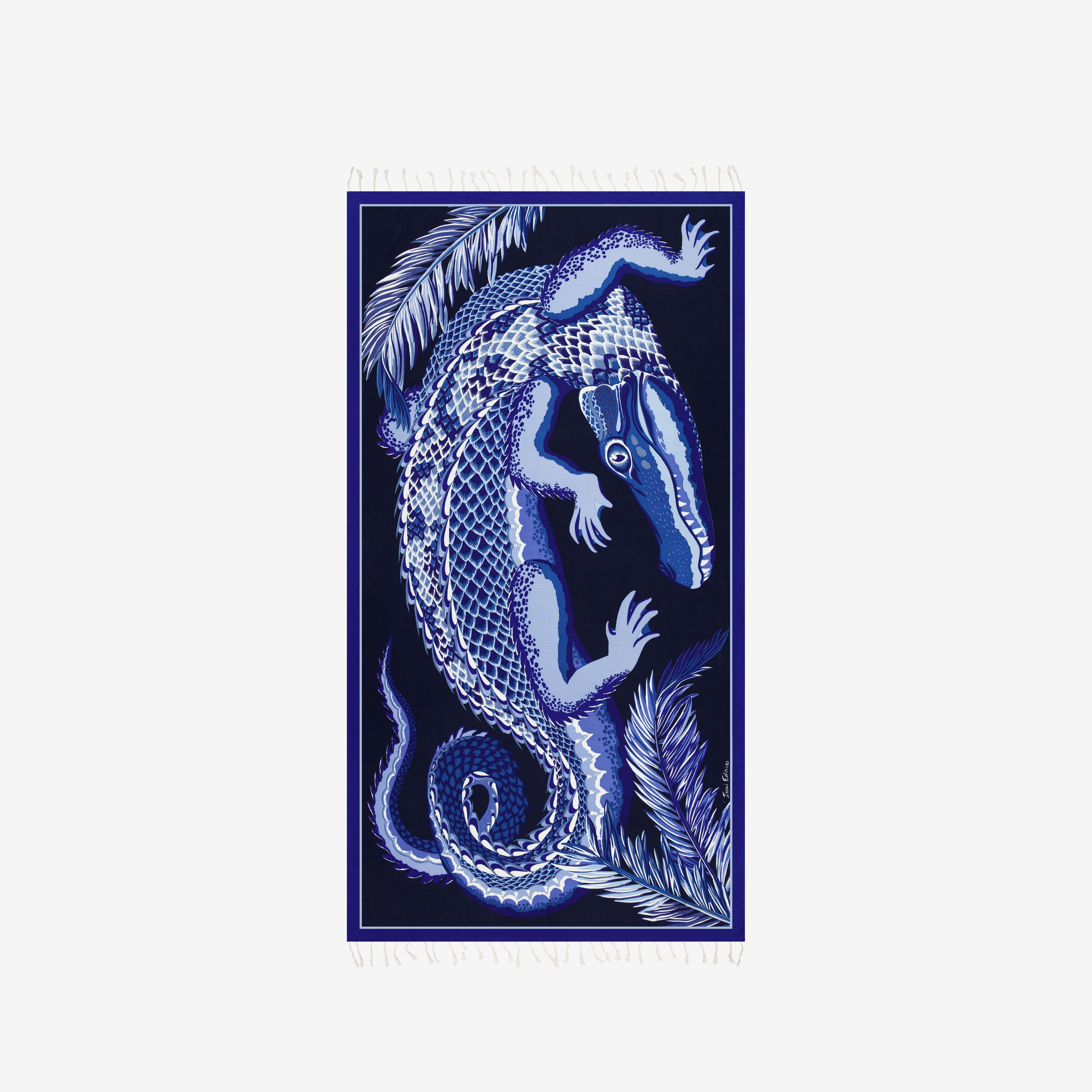 Fouta Towel 100 - Croco - Navy