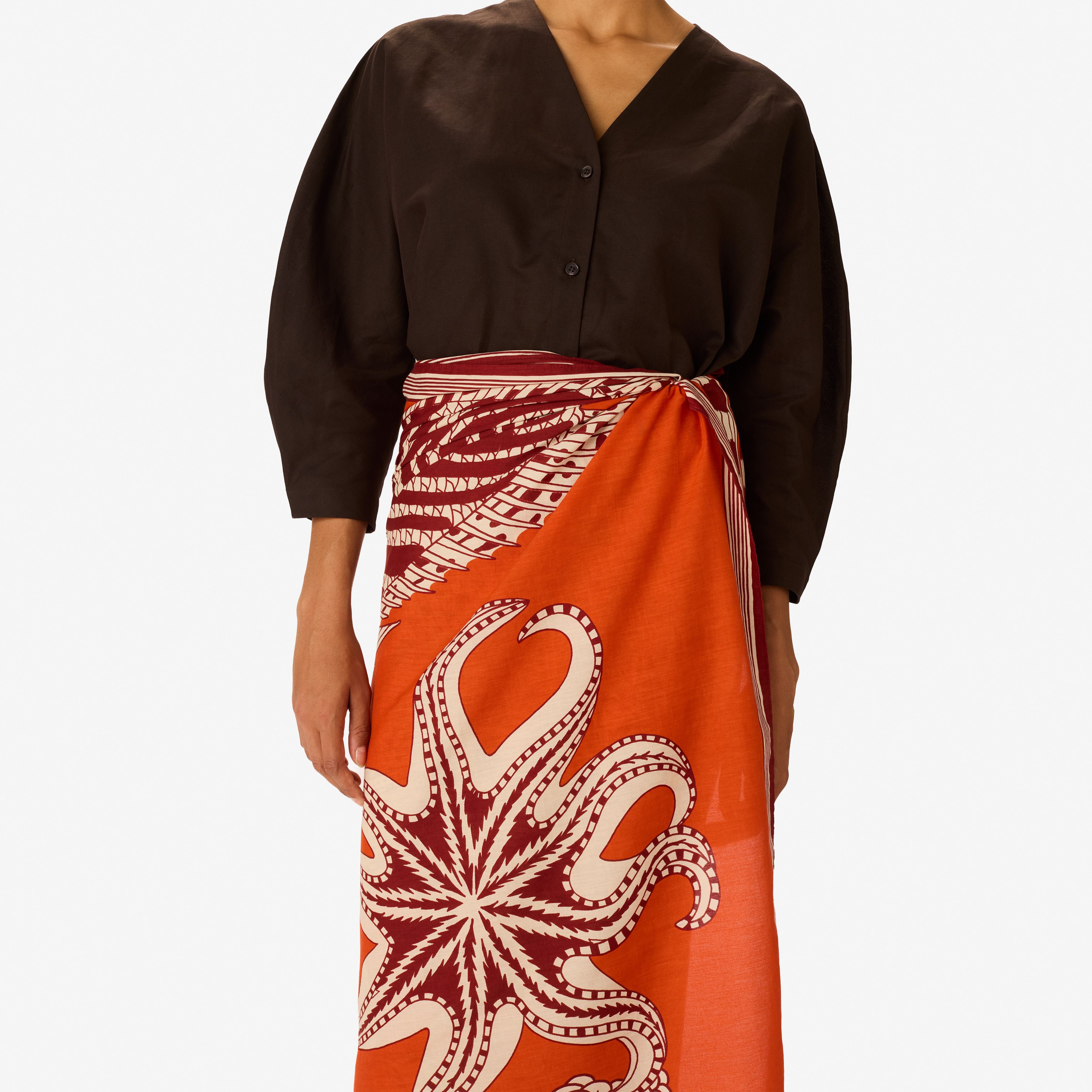 Écharpe 100 - Vague - Orange