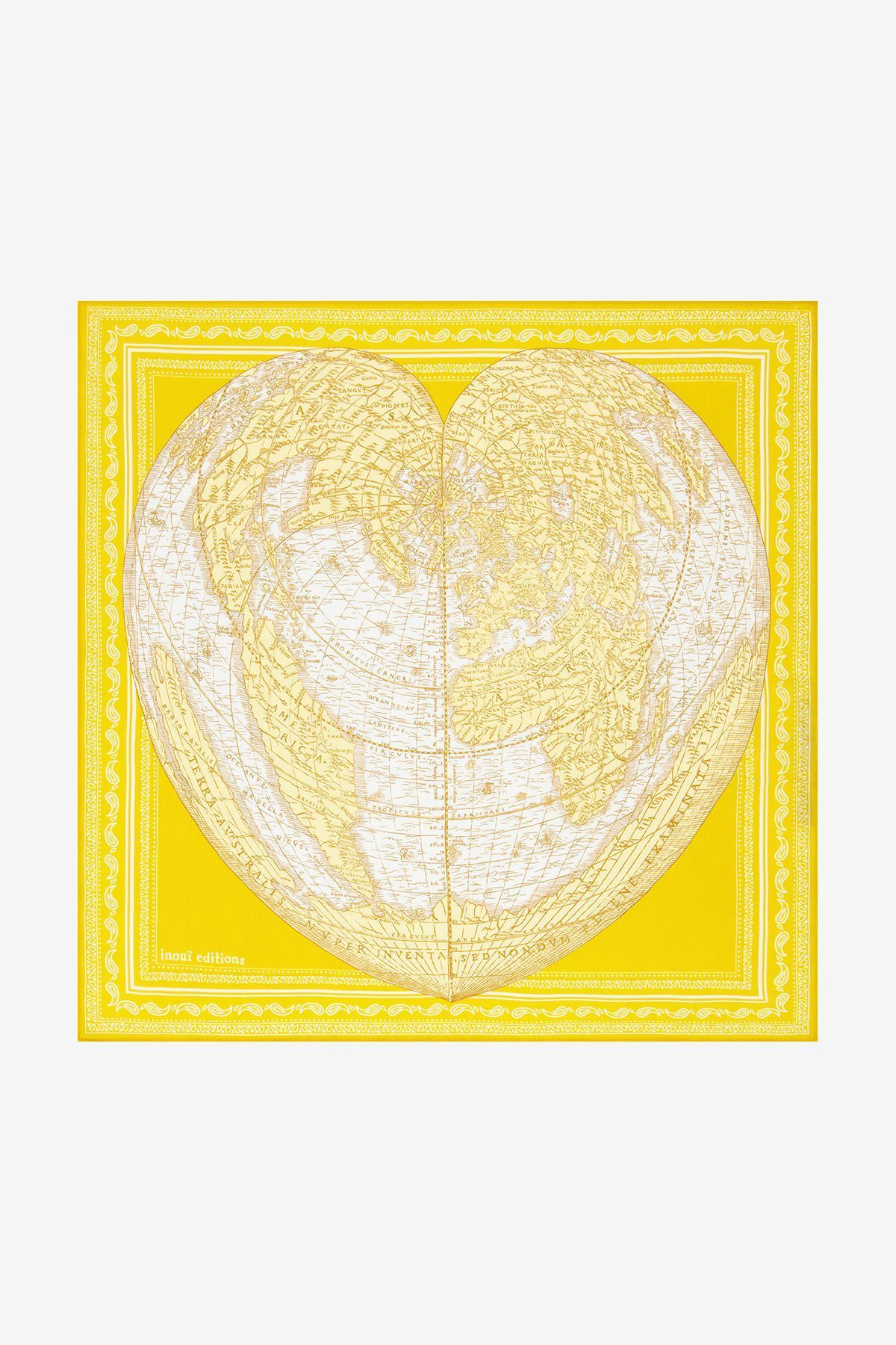 Carré 65 - Mappemonde - Jaune