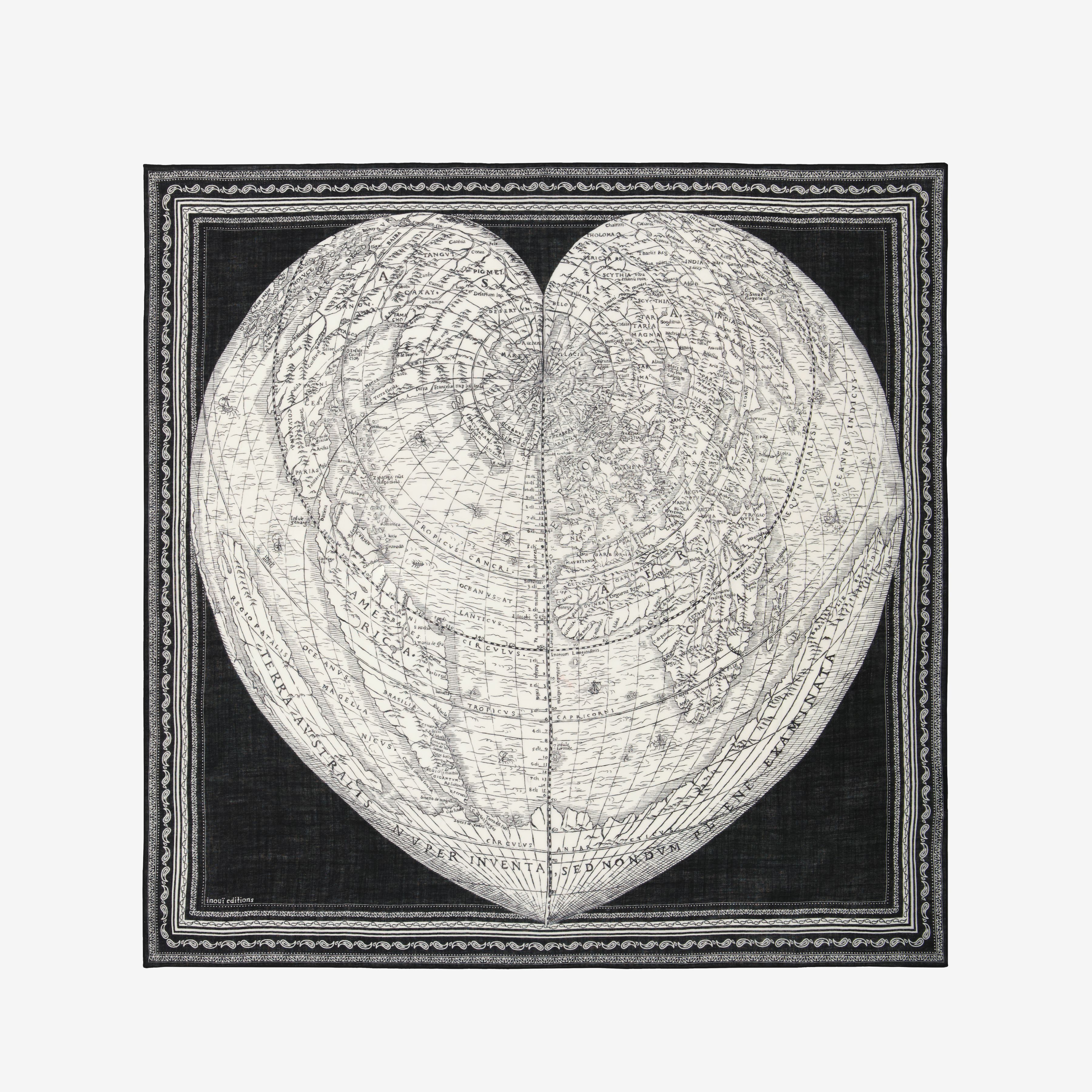 Square 130 - Mappemonde - Black