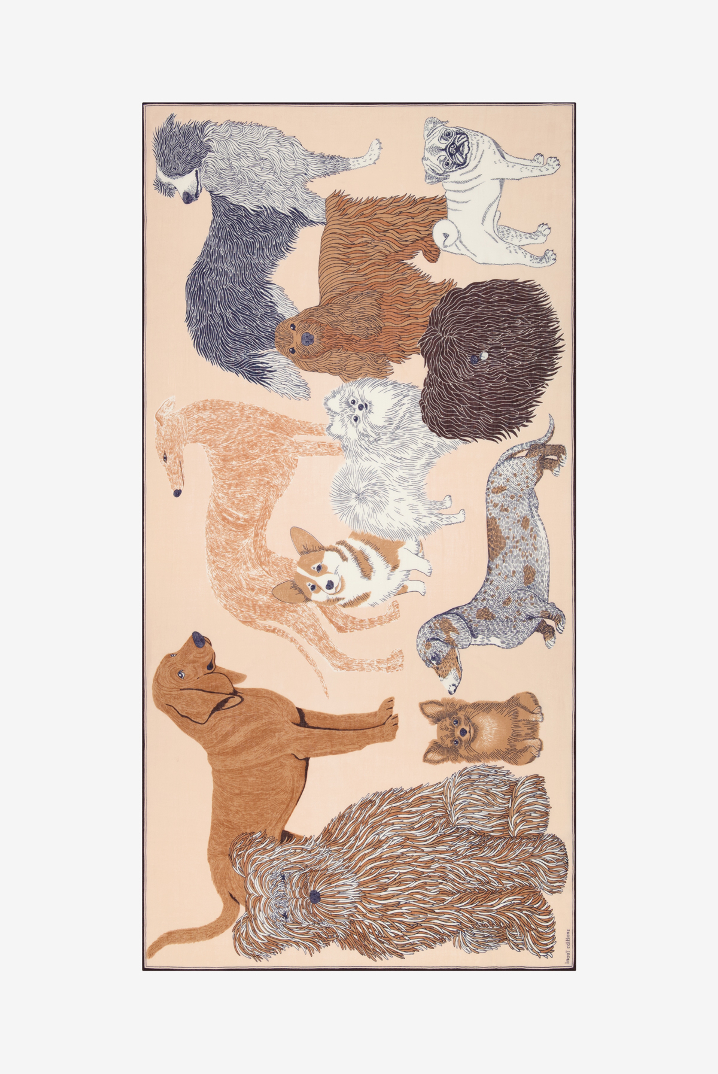 Écharpe 100 - Toutou - Nude