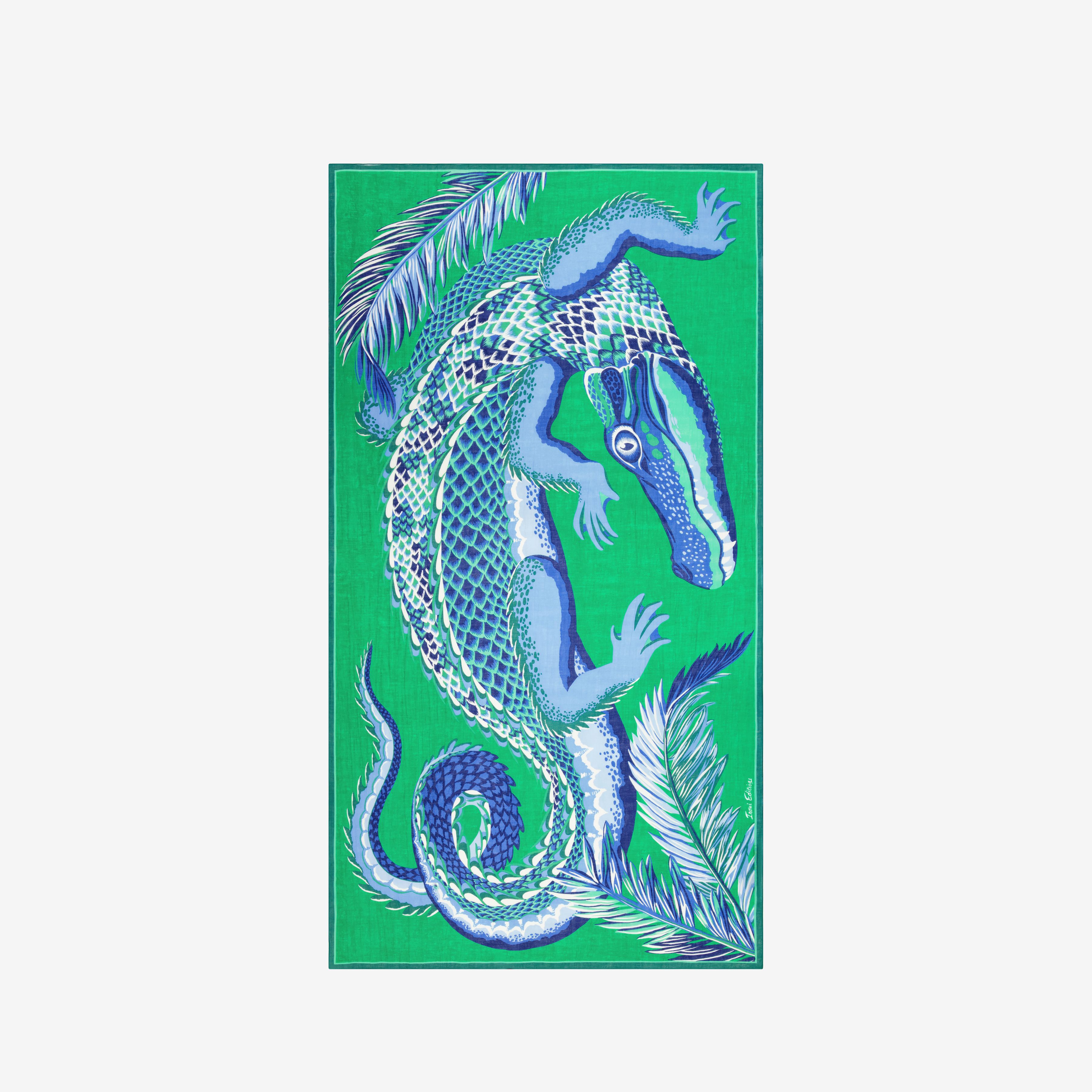 Scarf 100 - Croco - Green