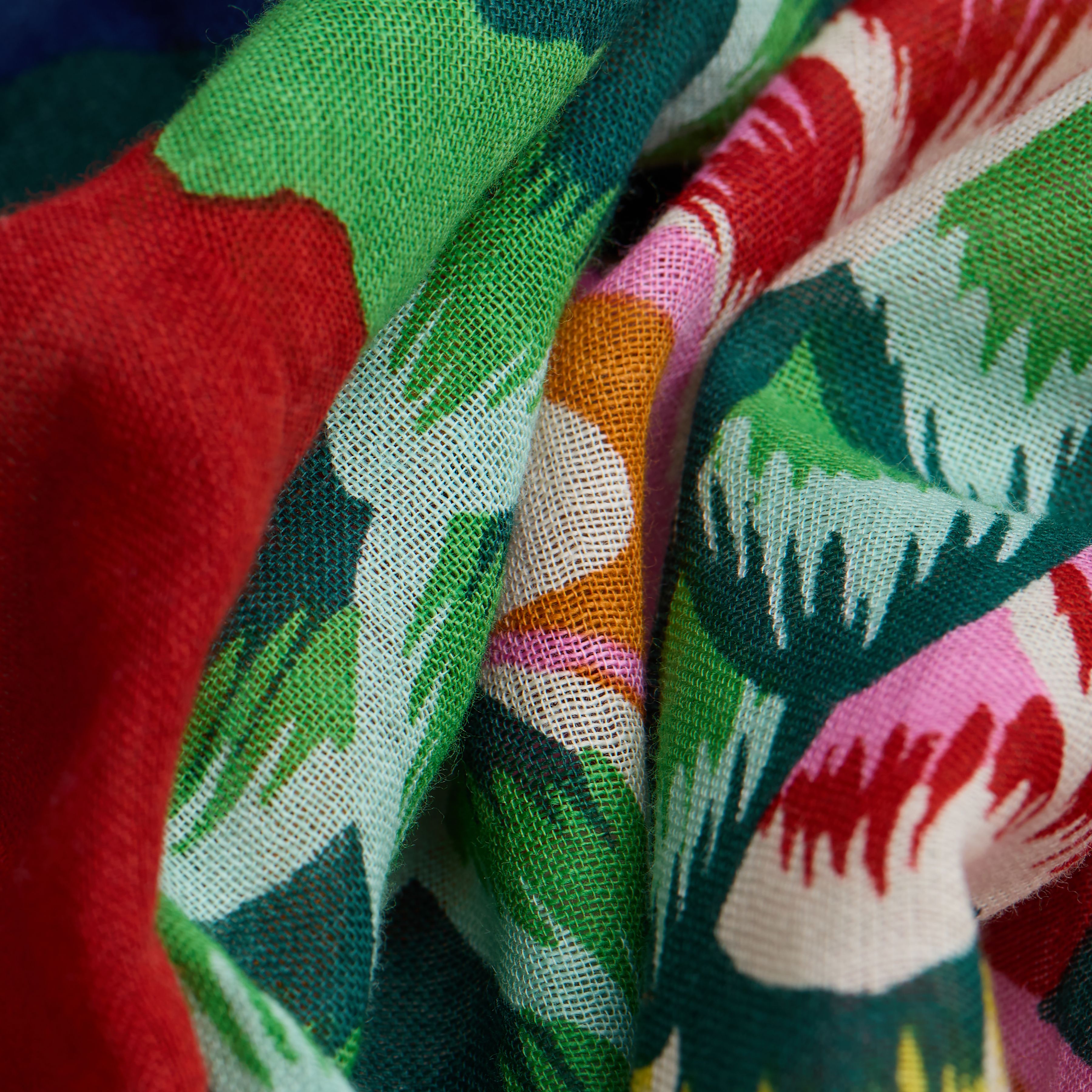 Scarf 100 - Croco - Duck Blue