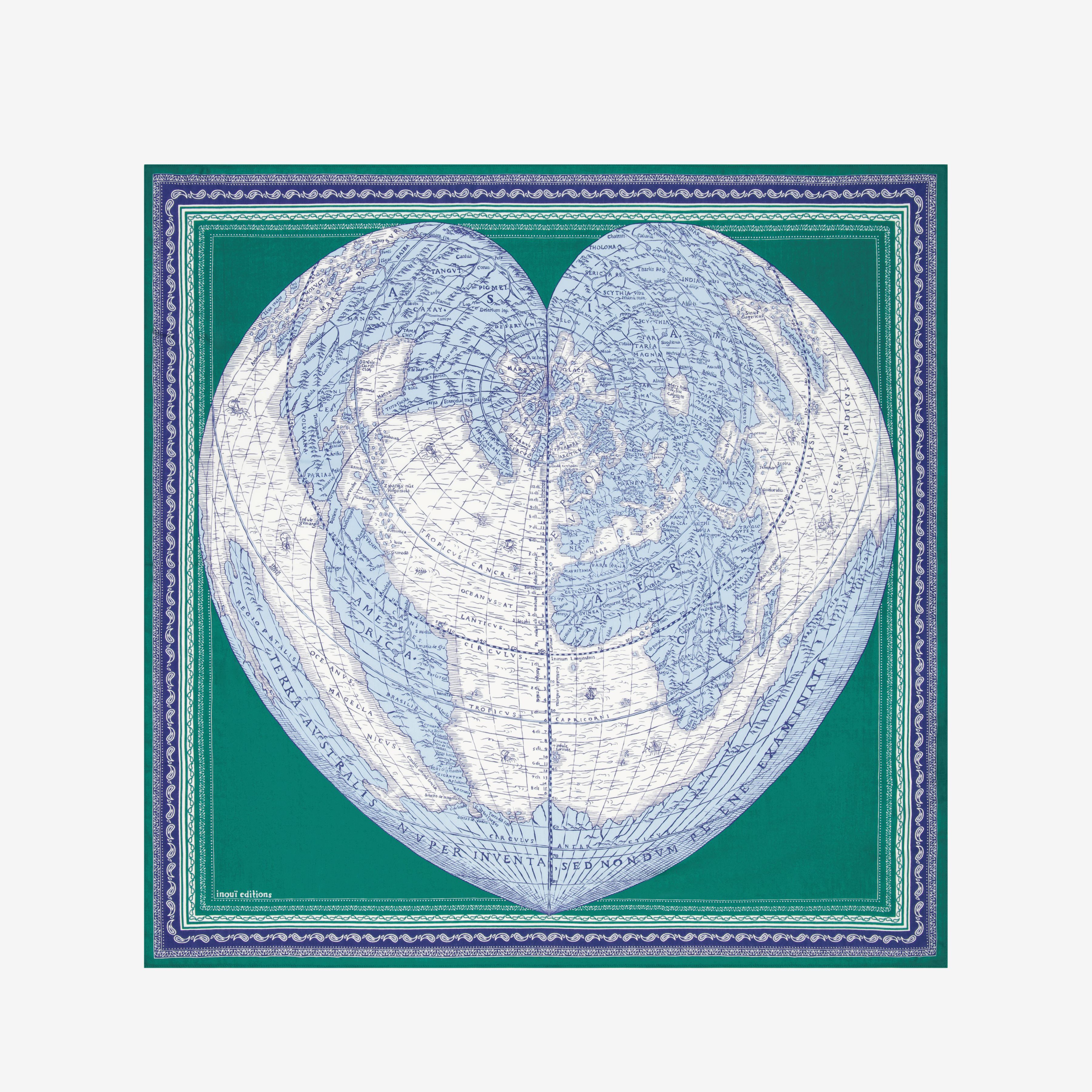 Square 100 - Mappemonde - Green