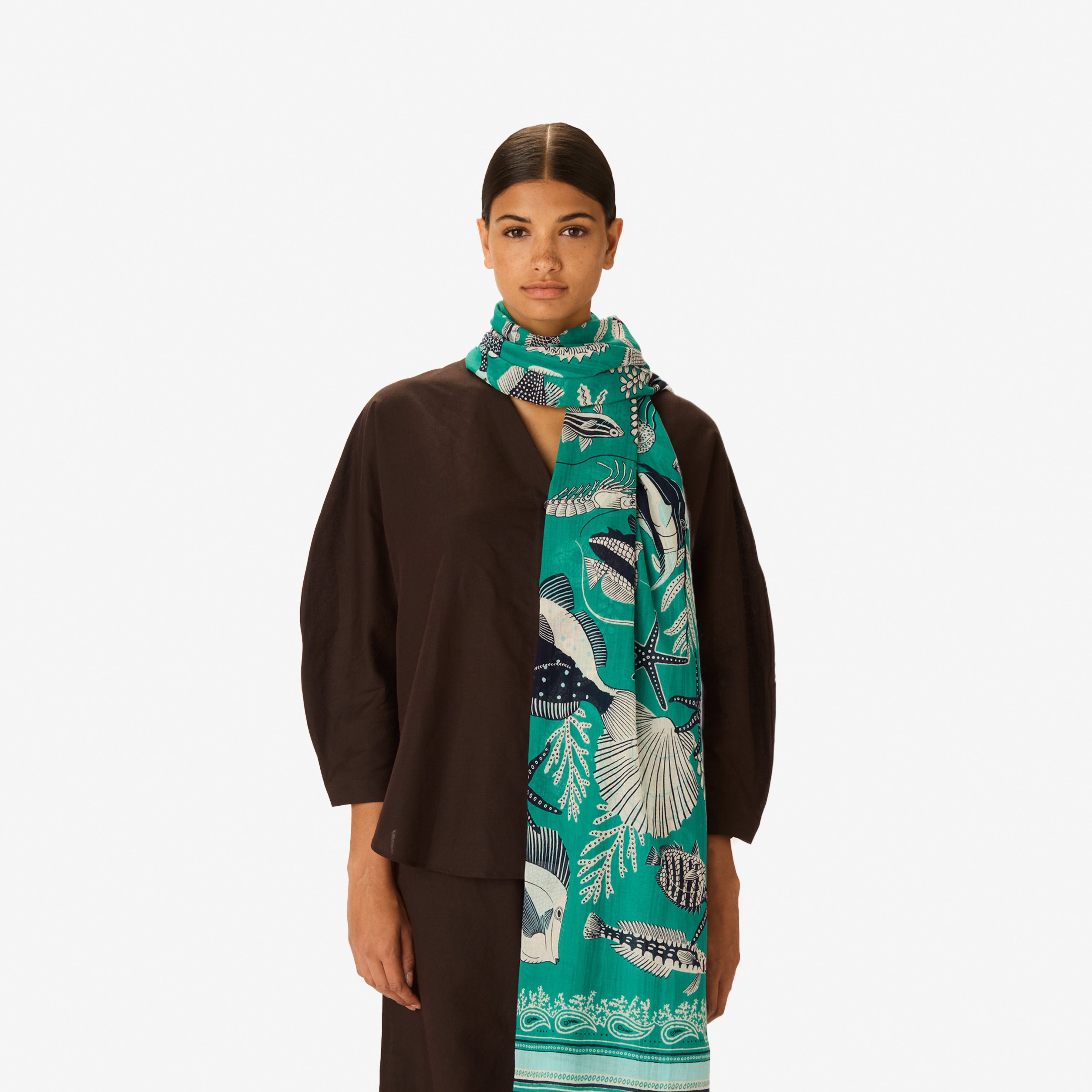 Scarf 100 - Neptune - Turquoise