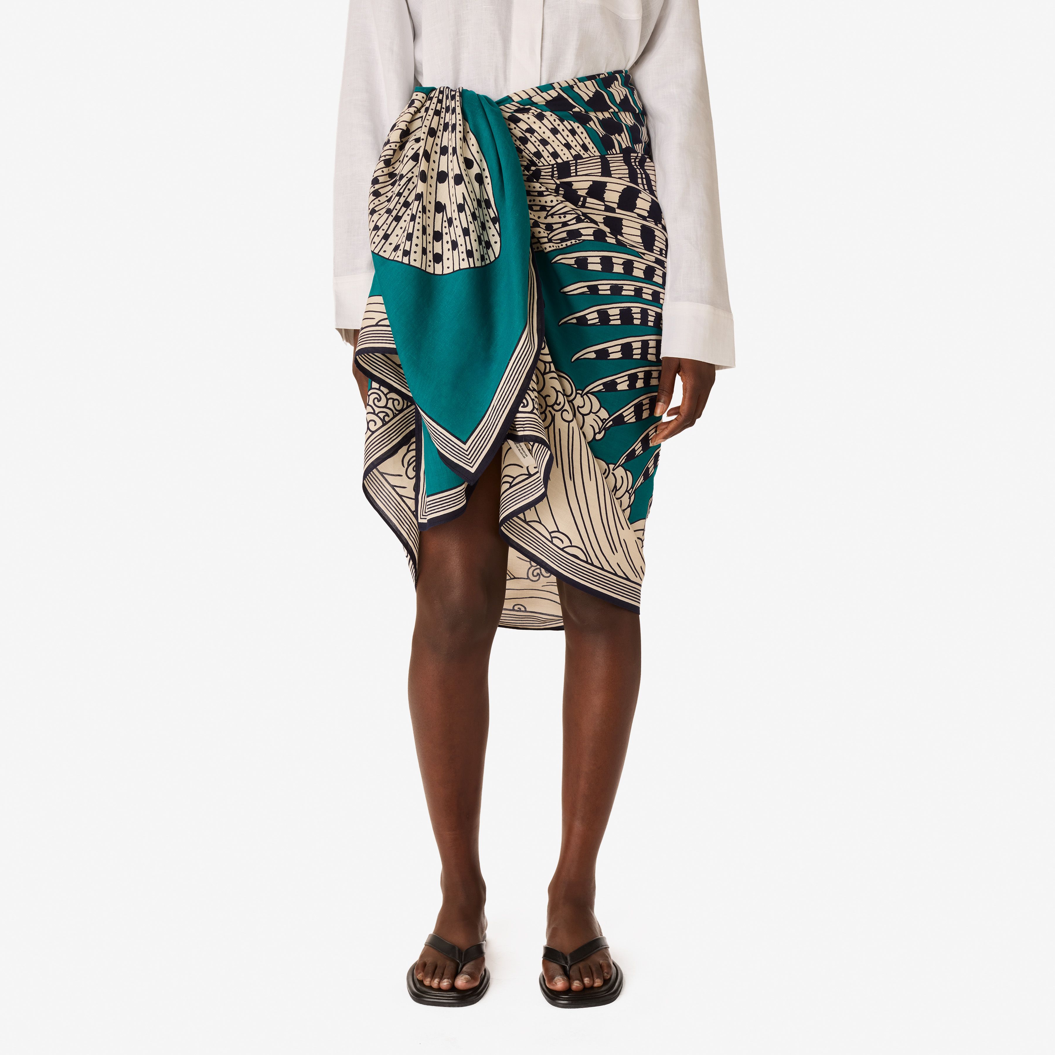 Bufanda 100 - Vague - Turquesa