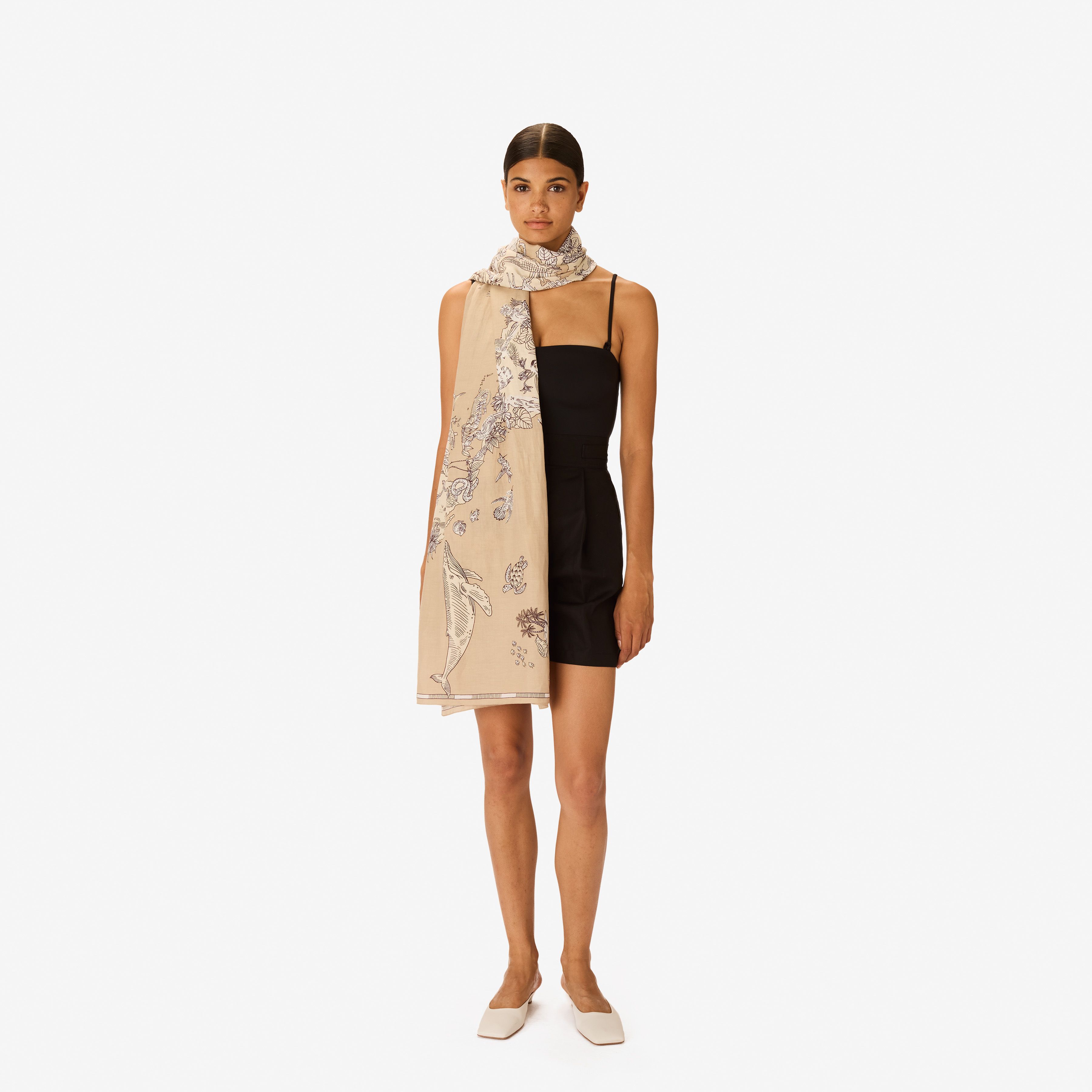 Schal 100 - Atlas - Natürlich