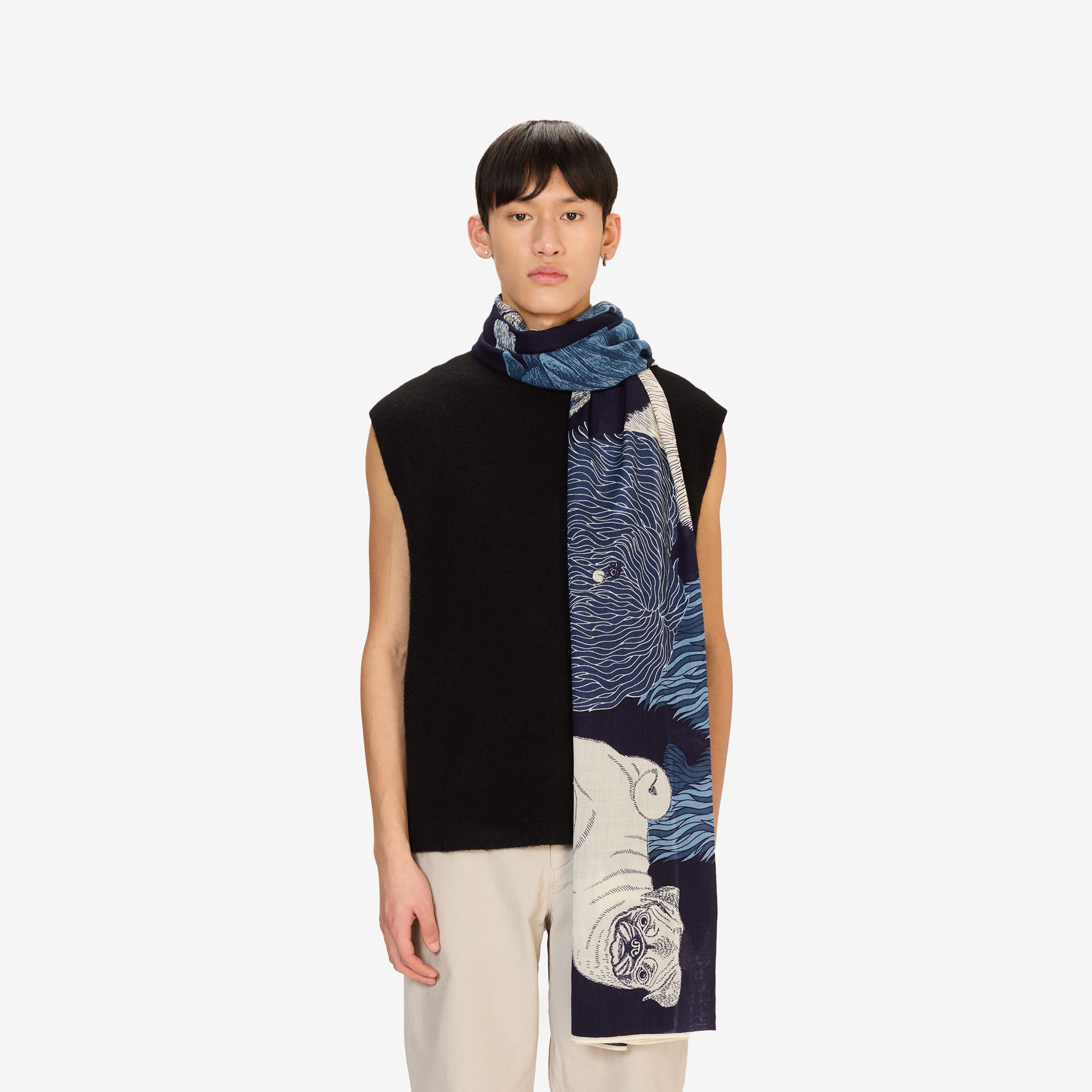 Scarf 100 - Toutou - Navy
