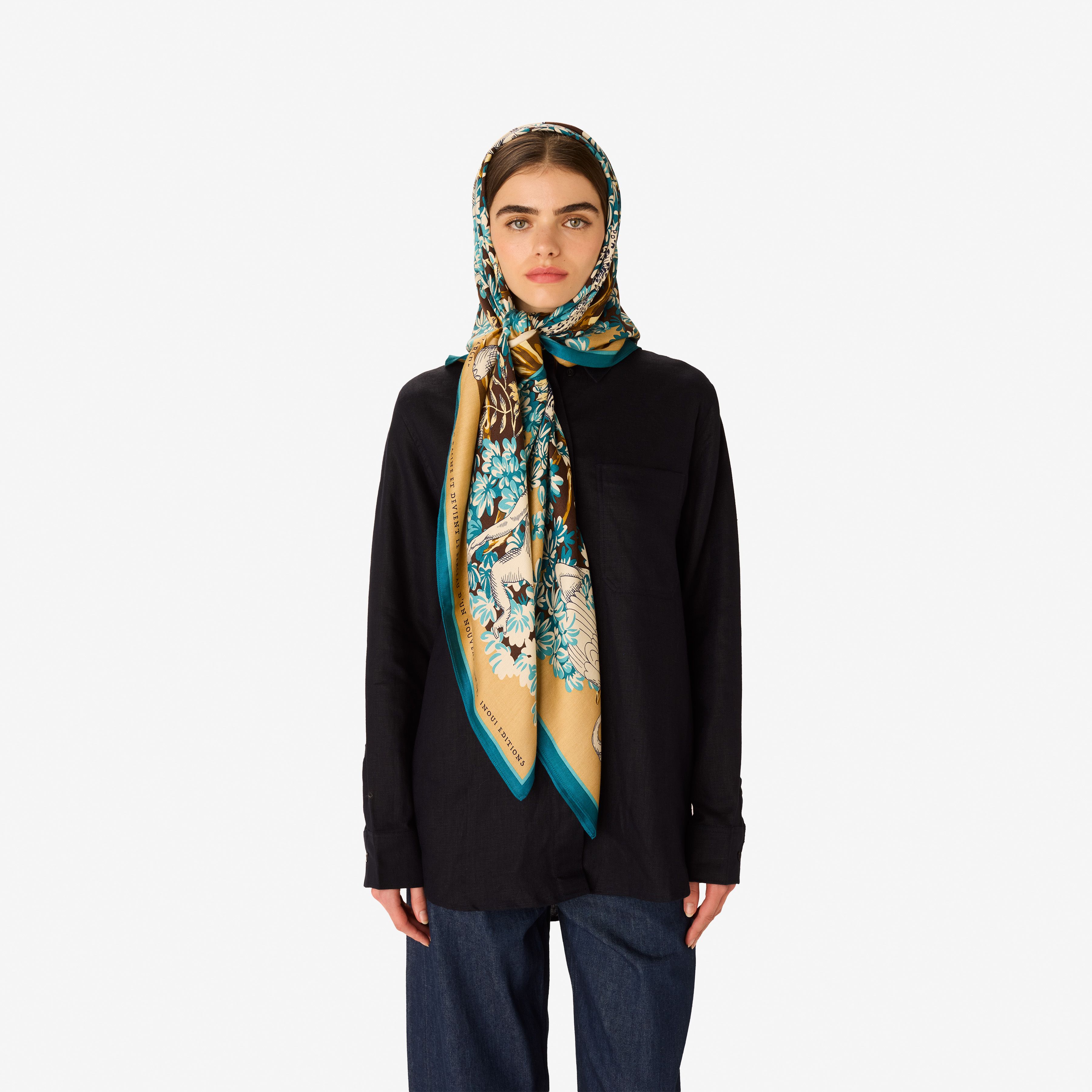 Carré 130 - Bestiaire - Beige