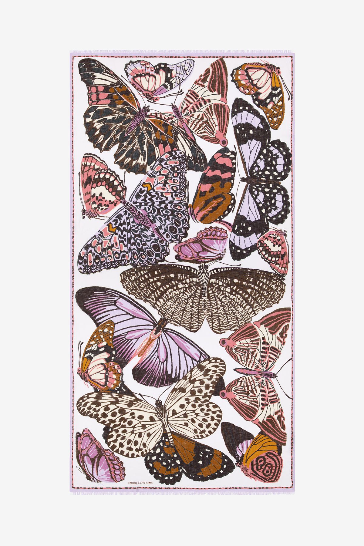 Écharpe 100 - Papillons - Lavande