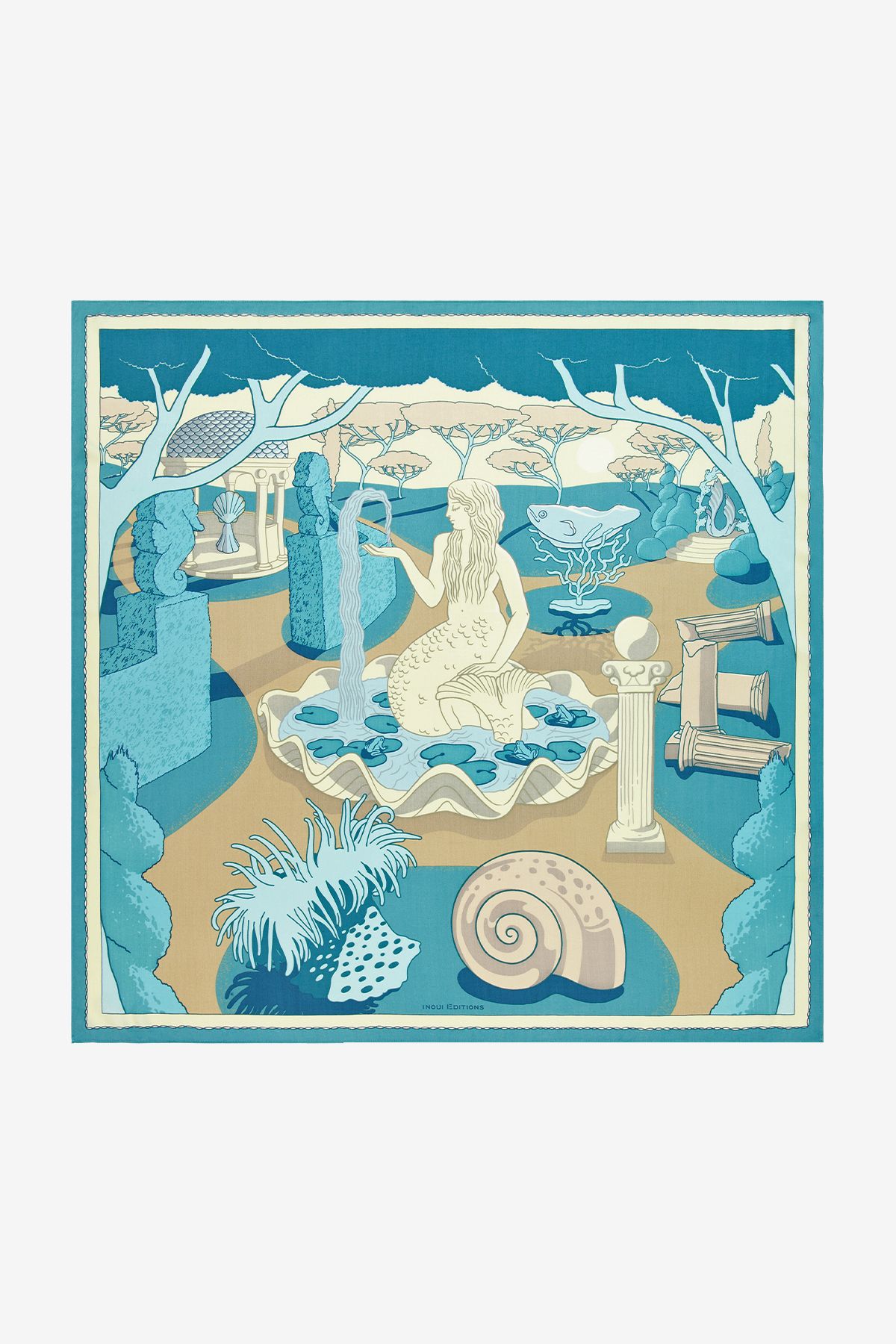 Carré 100 - Jardin - Turquoise