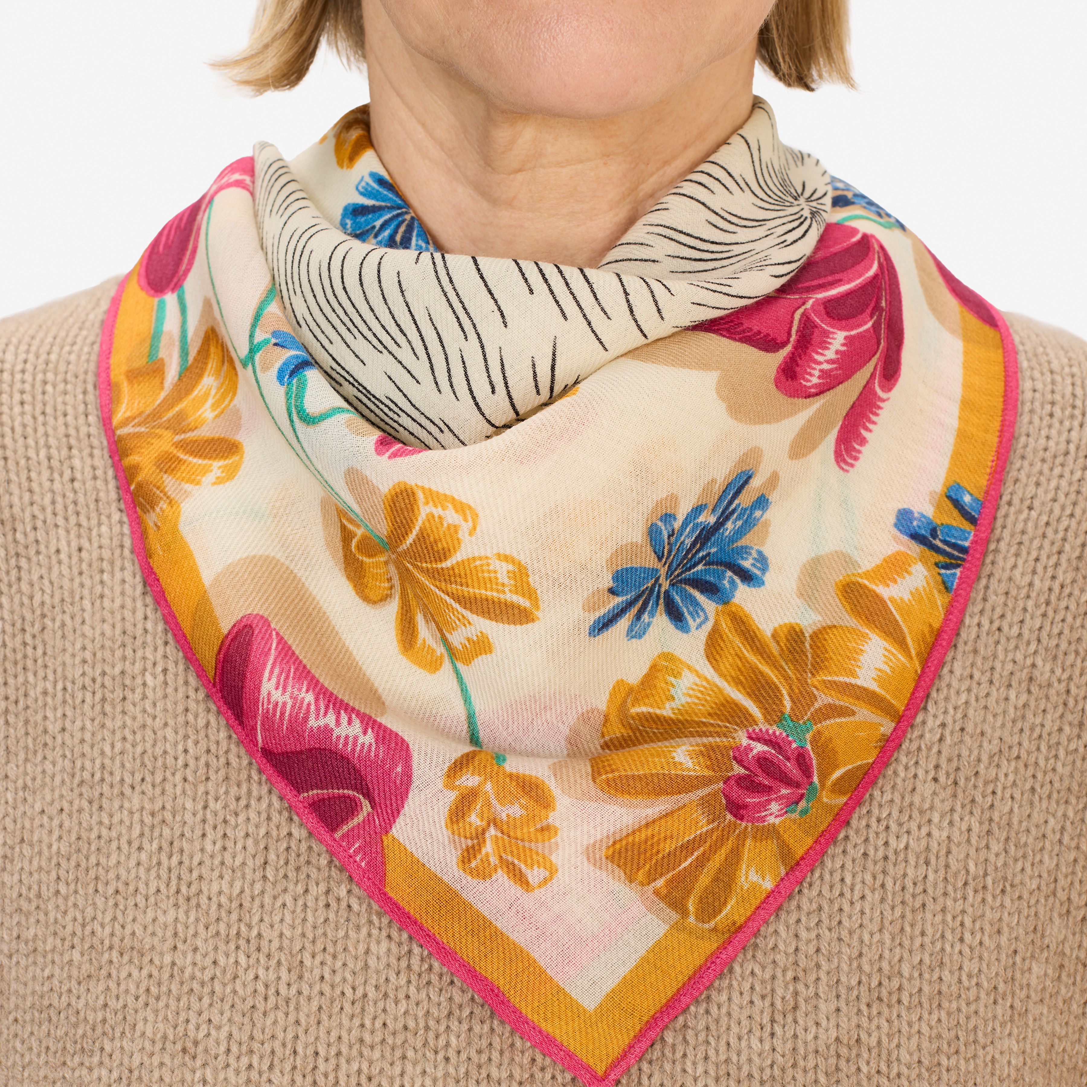 Quadratisches 70 - Toutou - Weiß