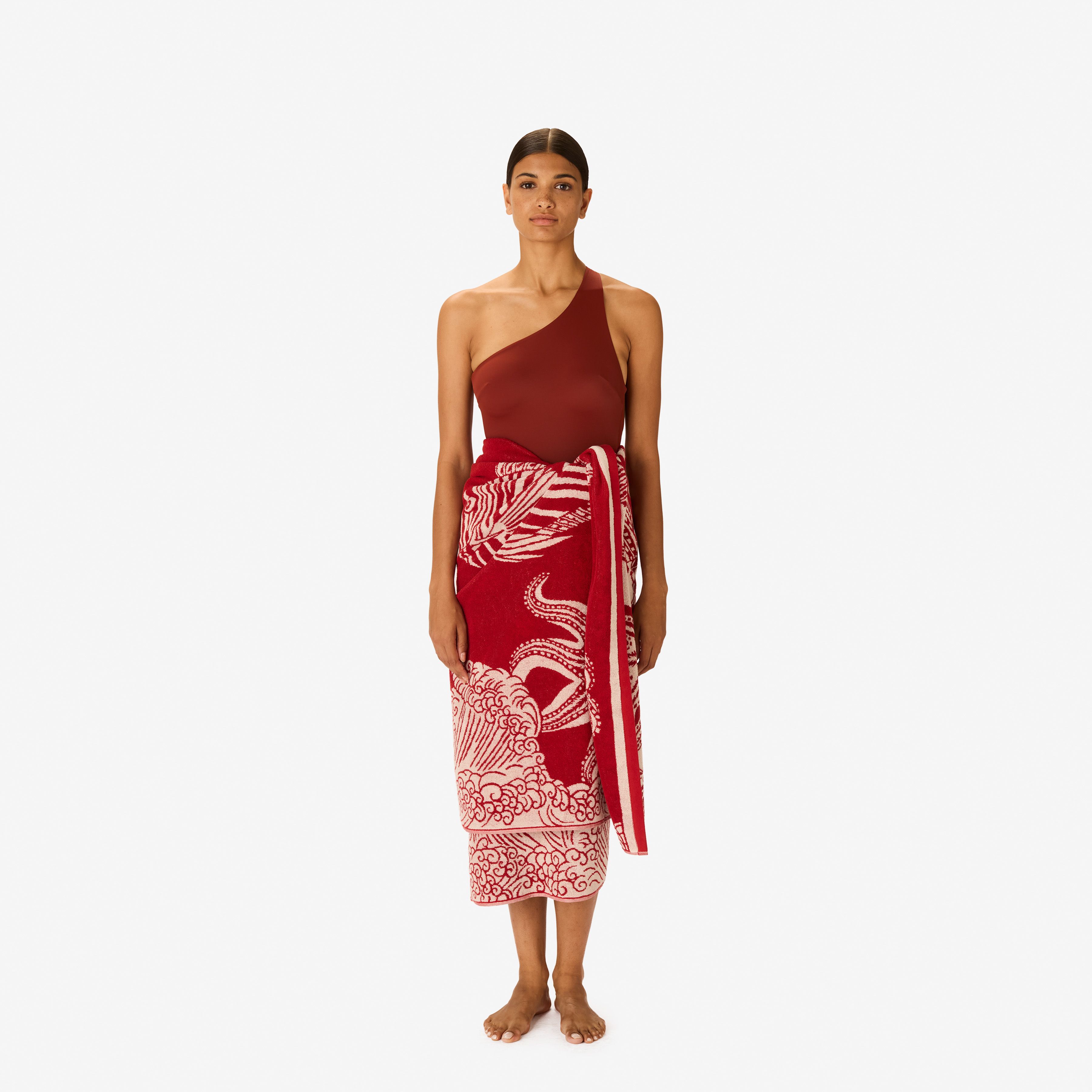 Beach Towel 100 - Poseidon - Red