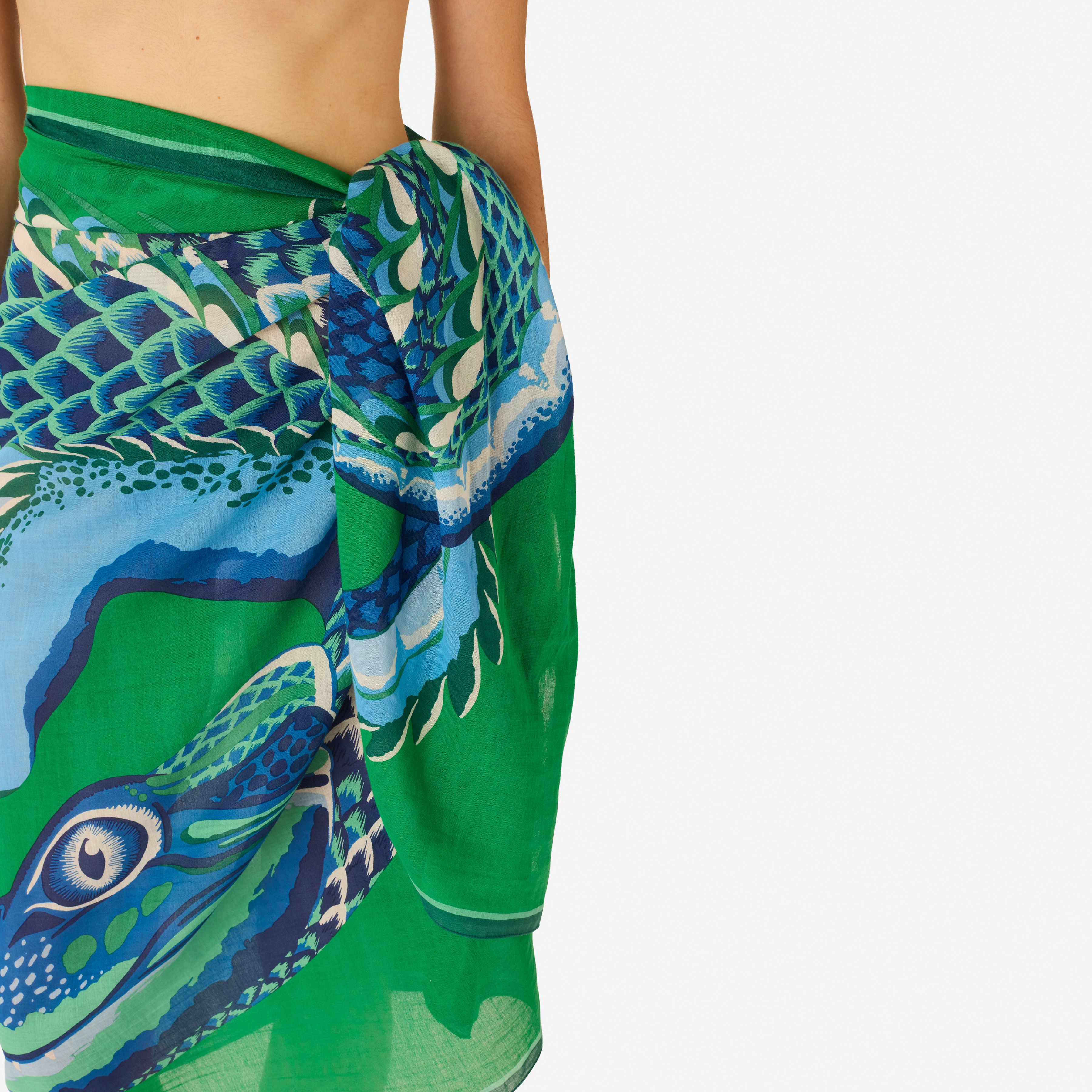 Scarf 100 - Croco - Green