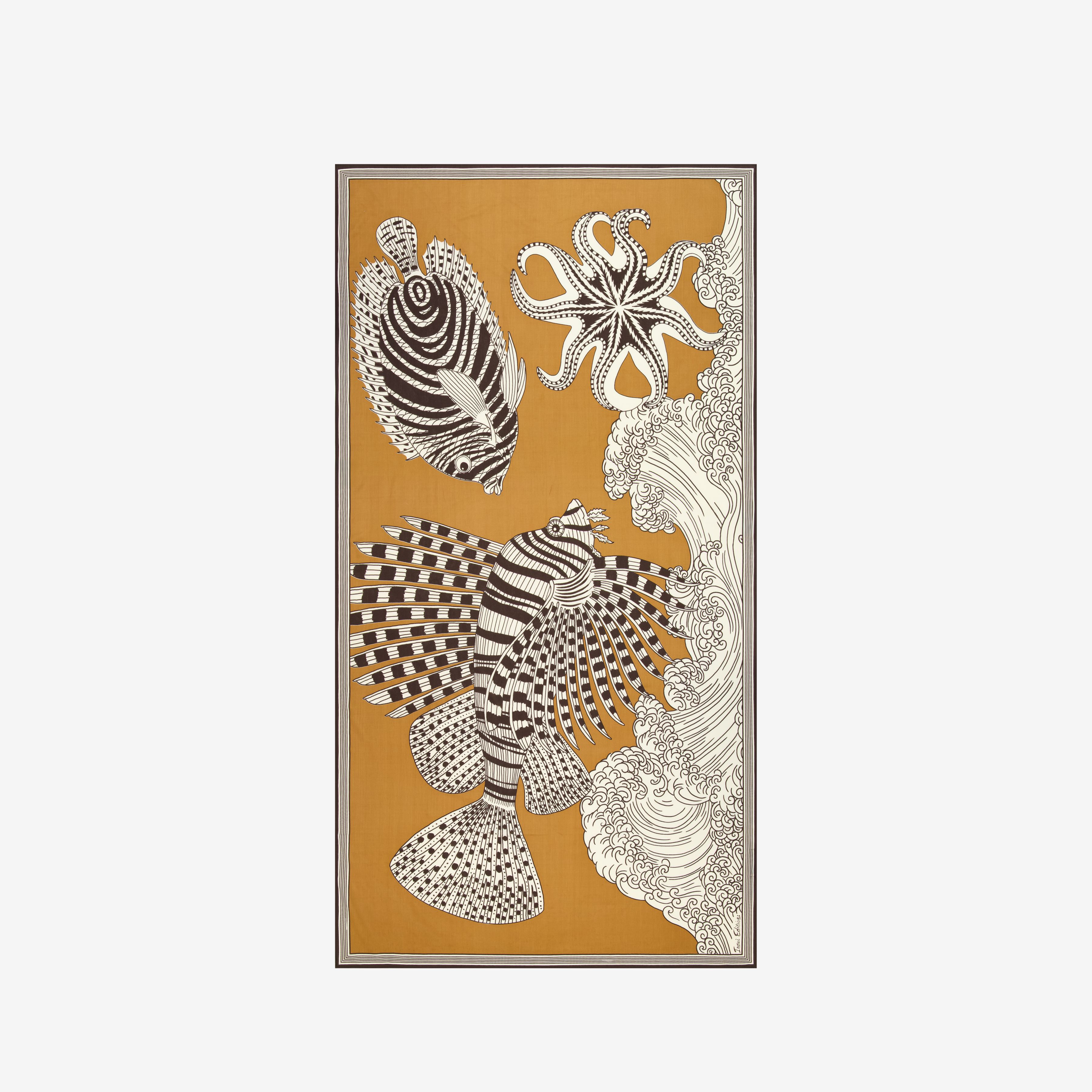 Bufanda 100 - Vague - Marrón dorado