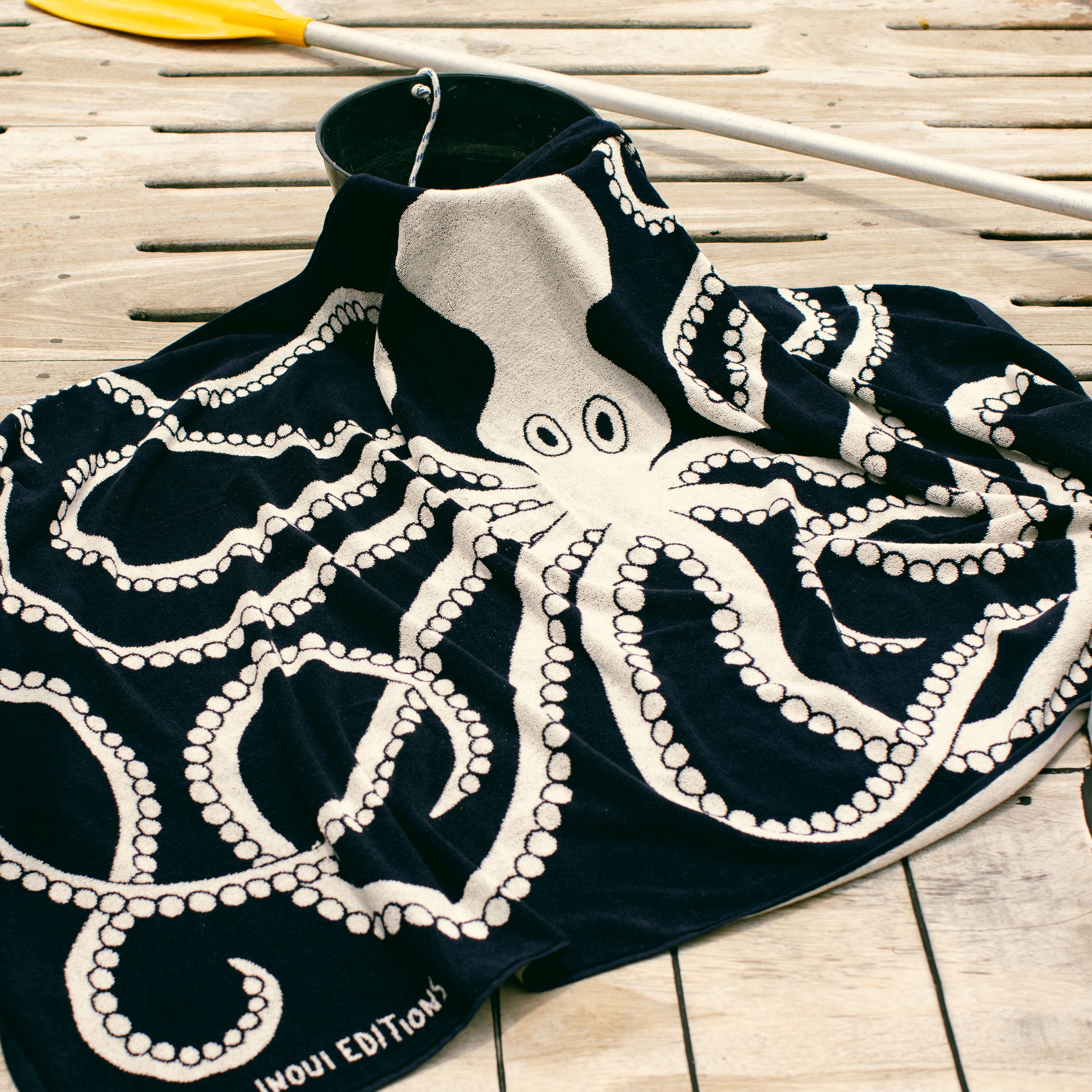 Strandtuch 100 - Octopus - Blau
