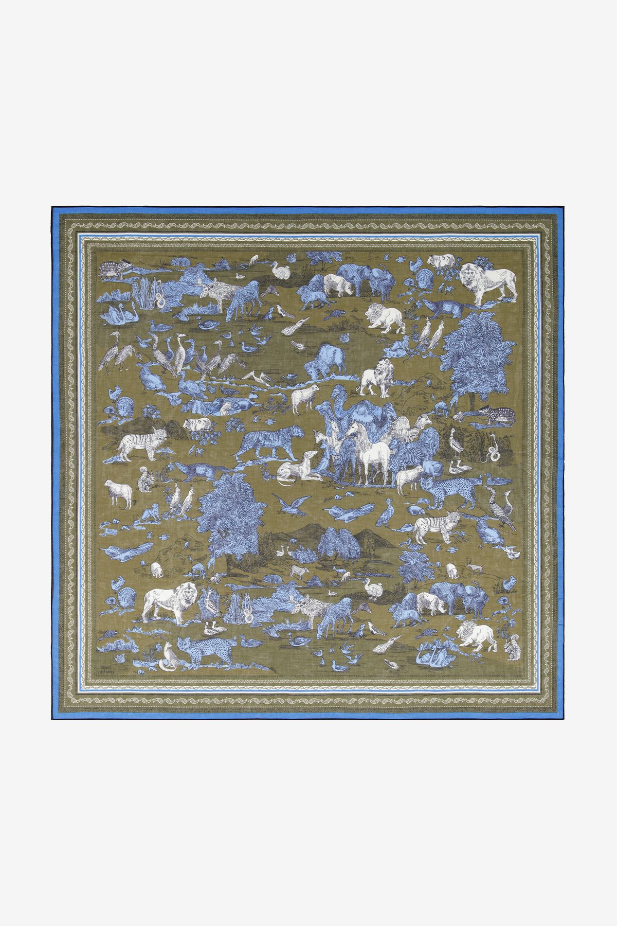 Carré 130 - Reverie - Kaki