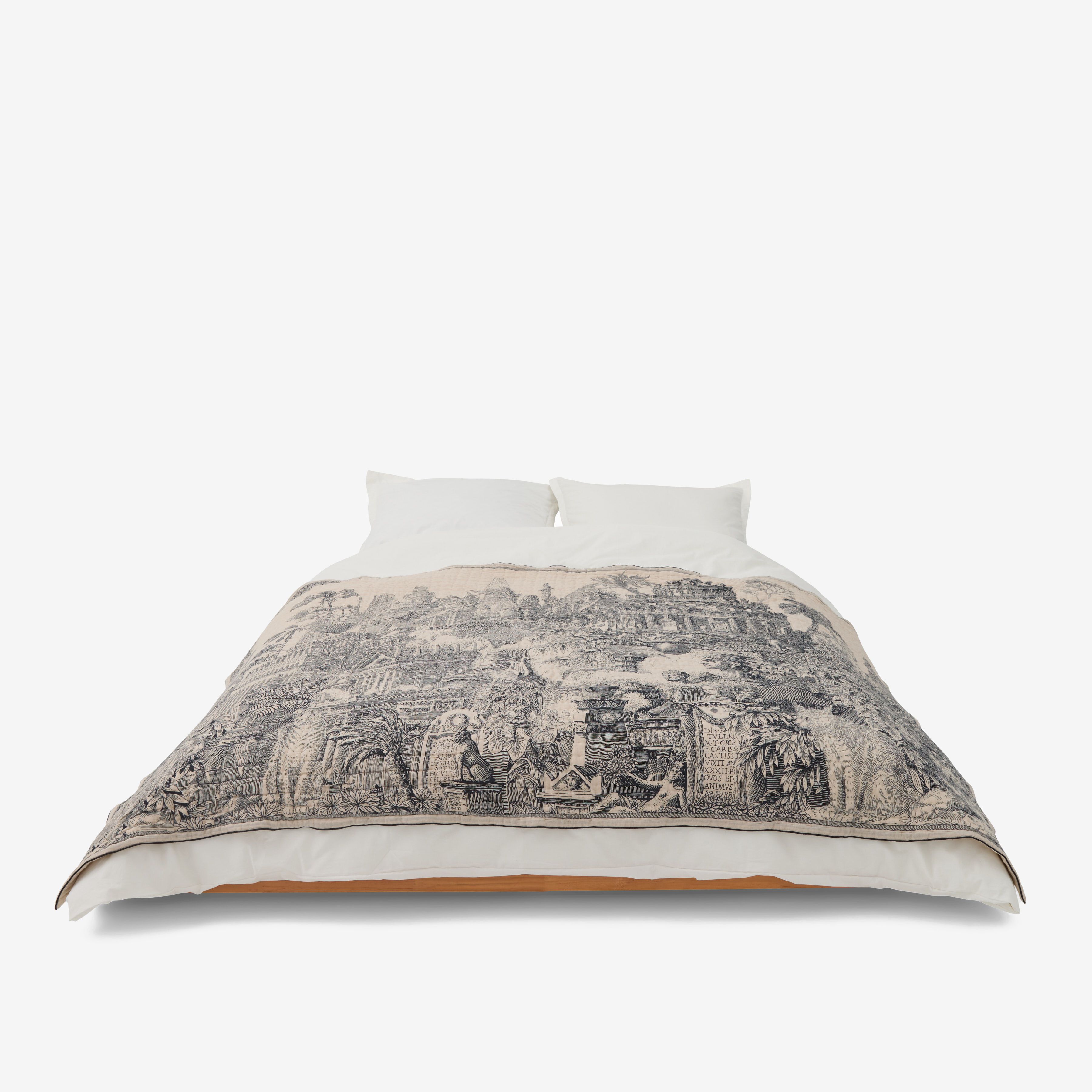 Quilted Cover 140 - Piranesi - Black