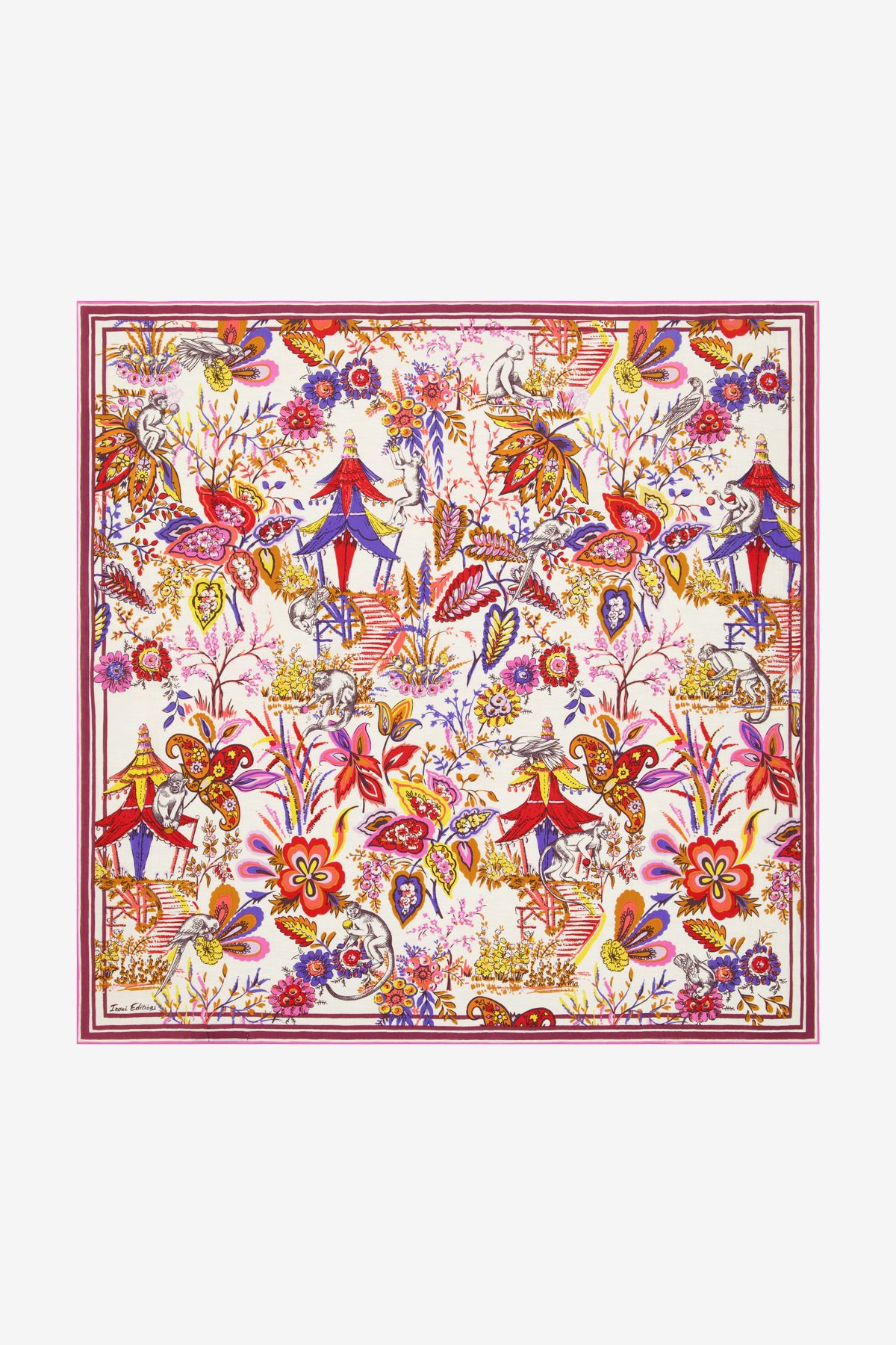 Carré 130 - Pagode - Blanc