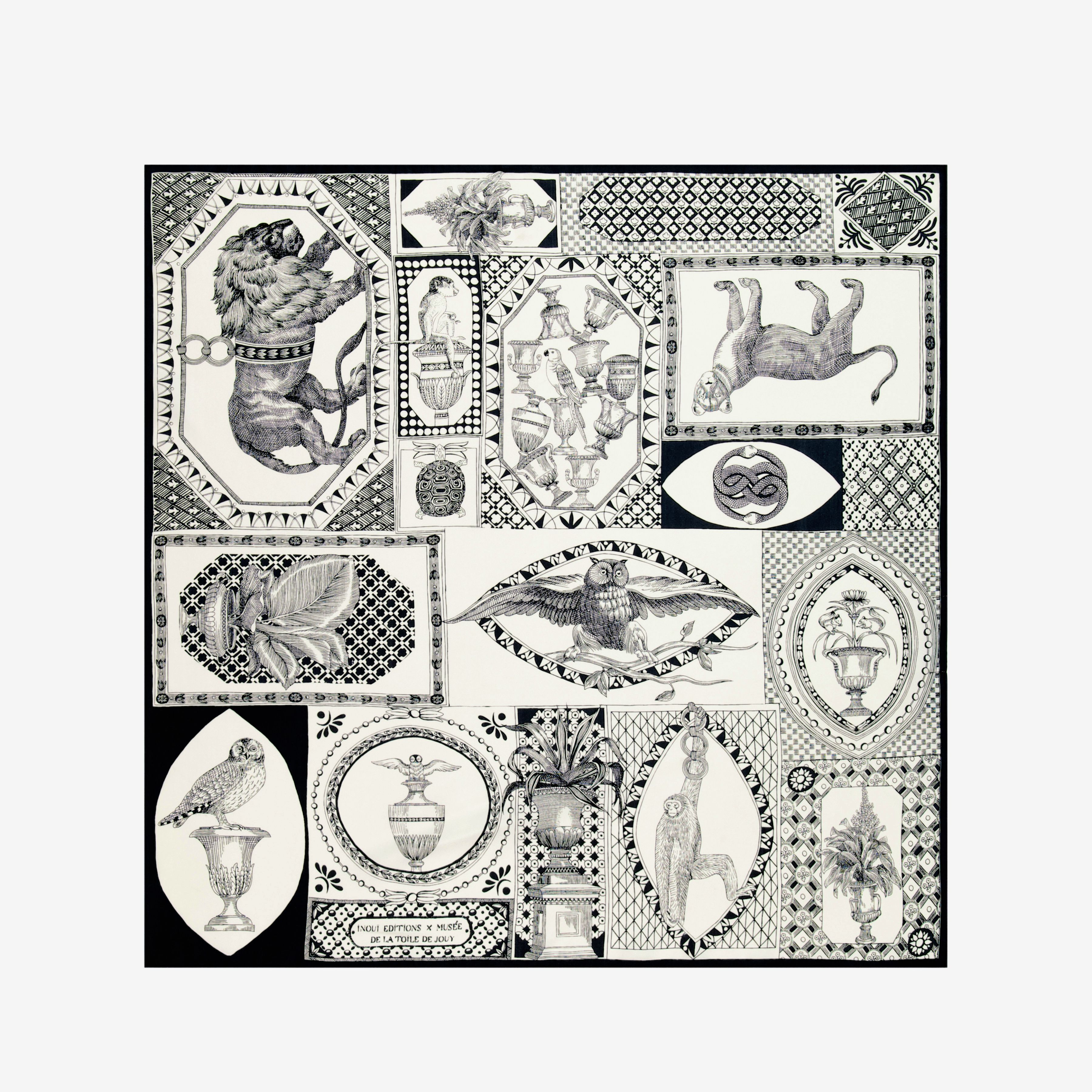 Carré 65 - Barocco - Noir