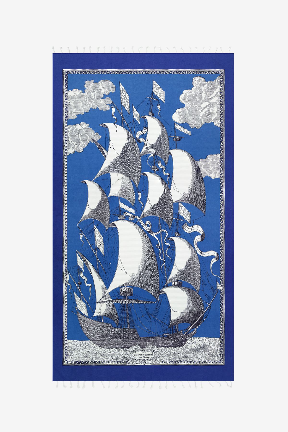 Fouta 100 - Des Rives Et Des Reves - Bleu