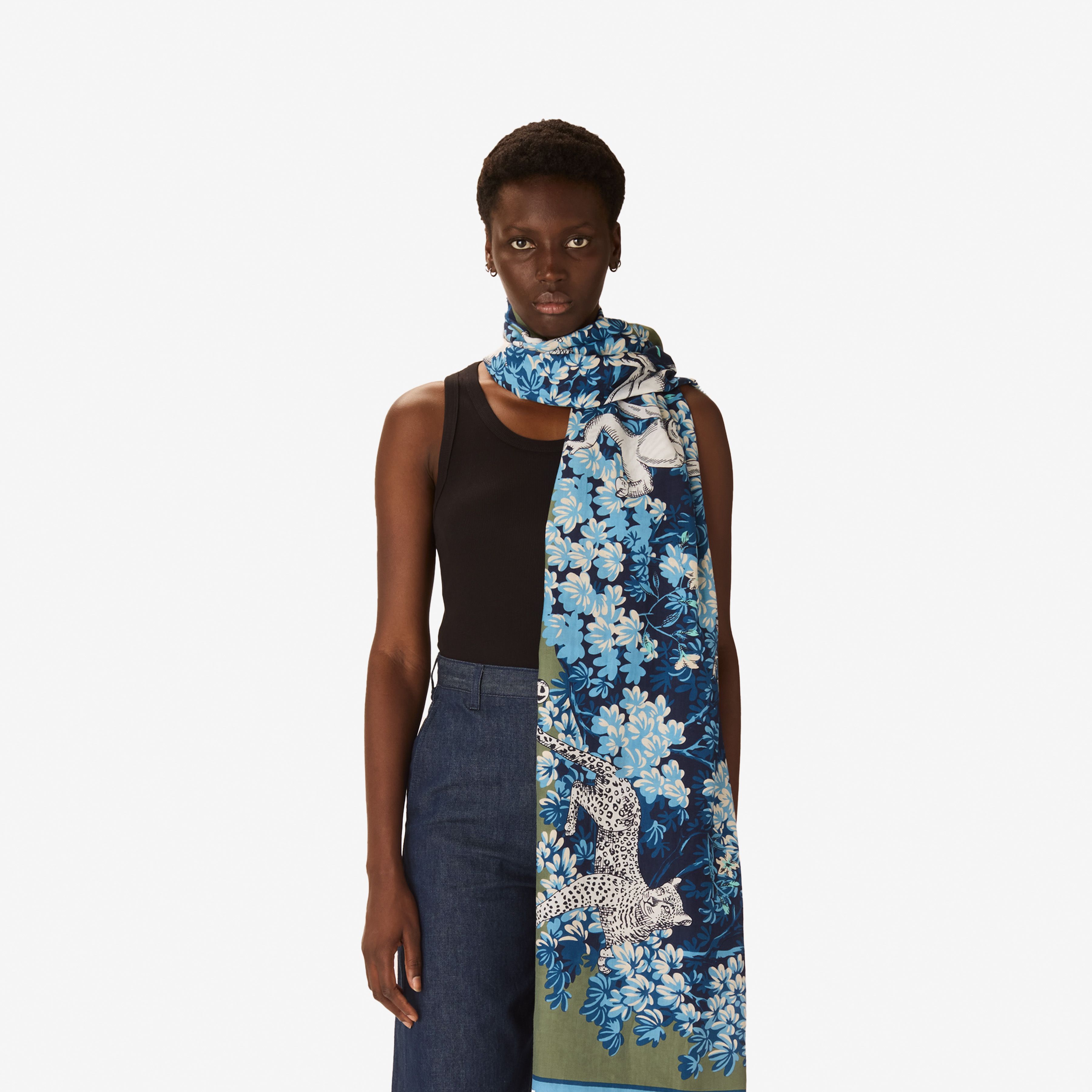 Schal 100 - Bestiaire - Khaki