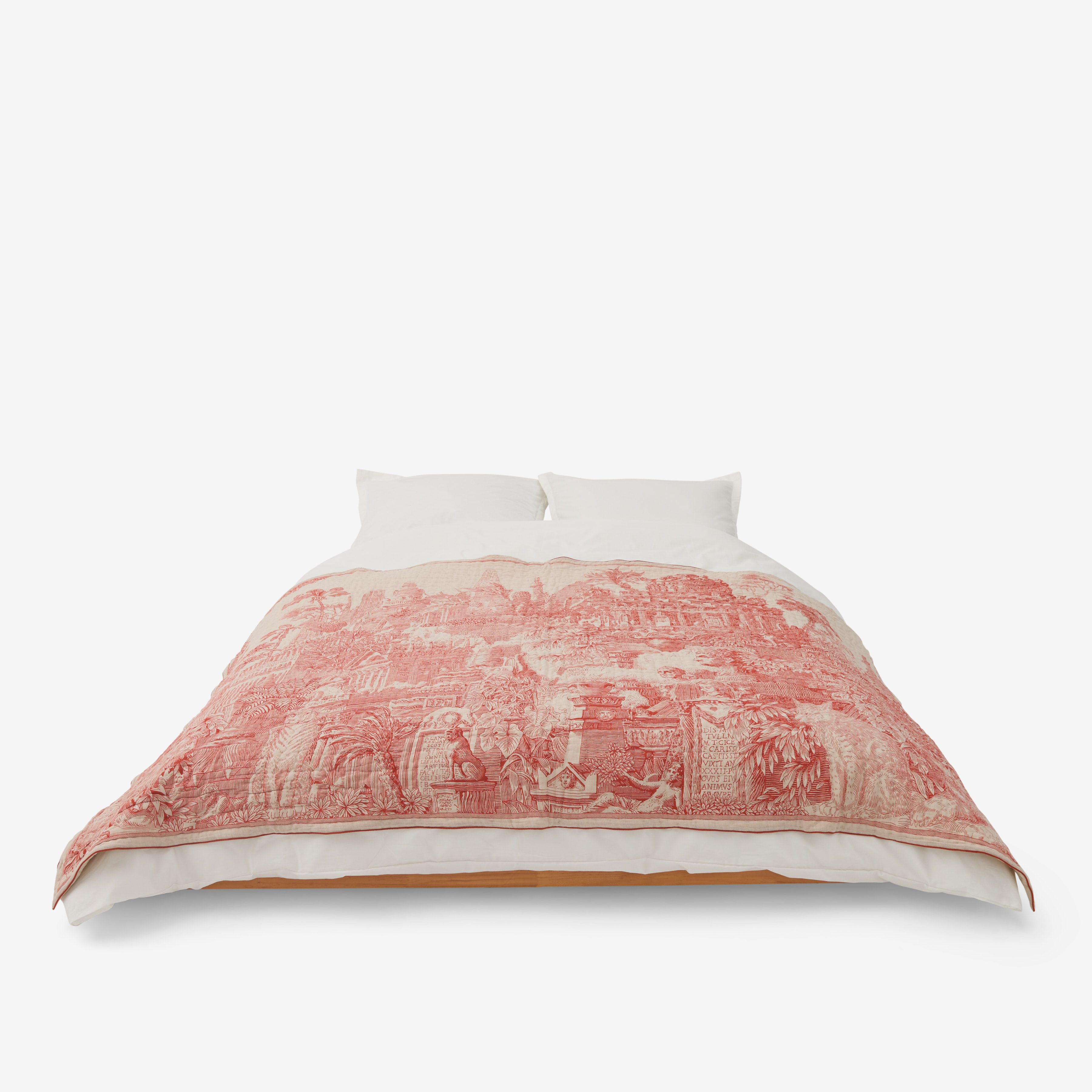 Quilted Cover 140 - Piranesi - Red