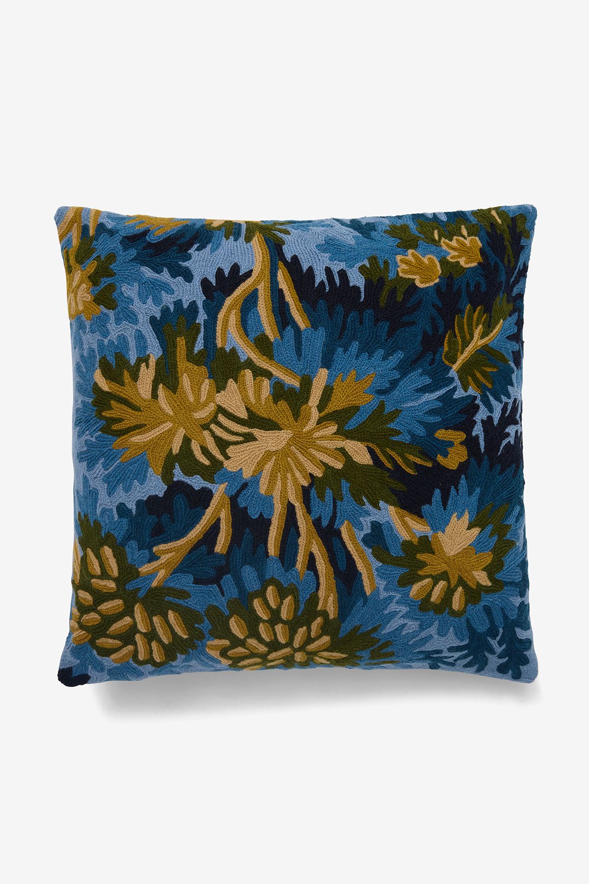 Housse de Coussin 45 - Fontainebleau - Bleu Canard