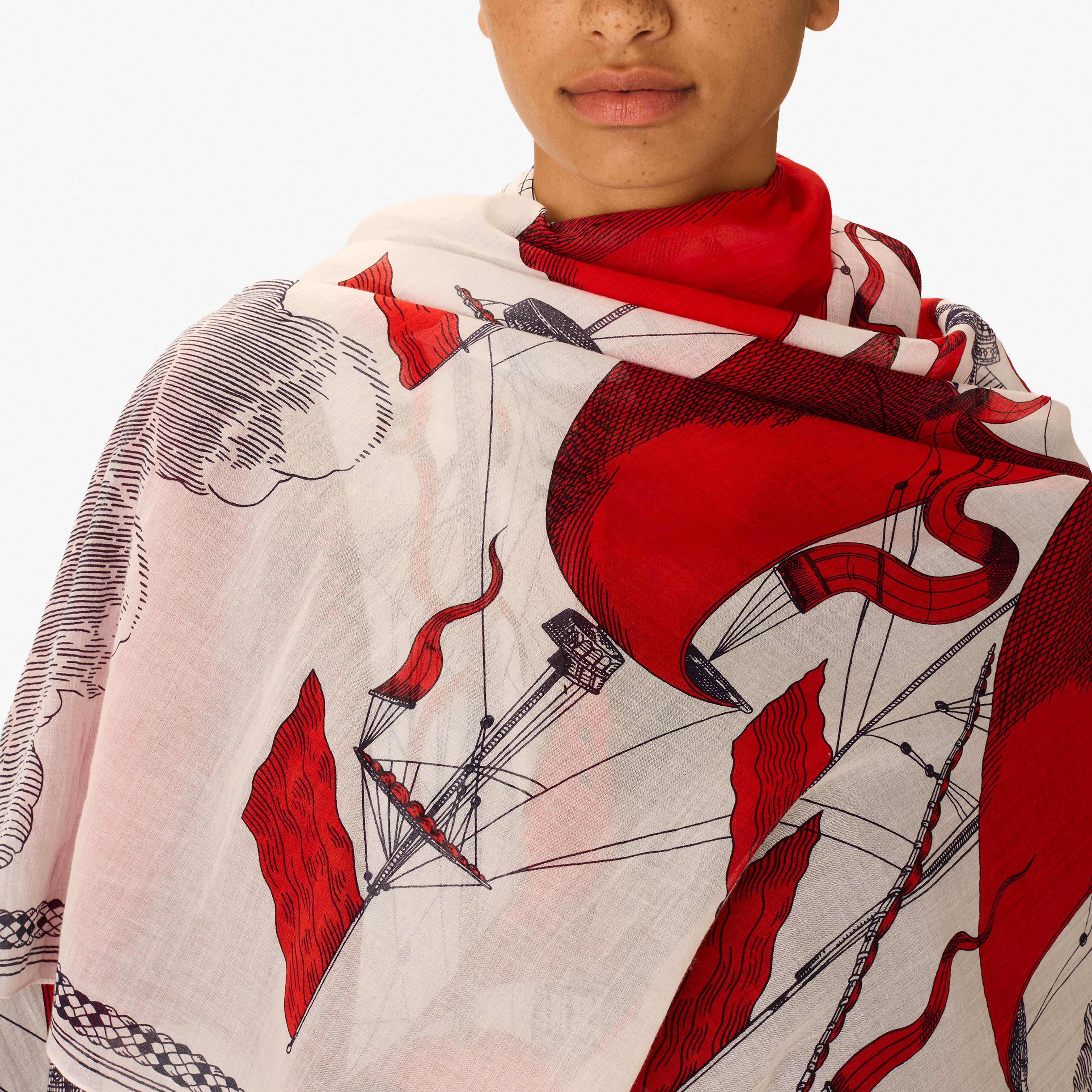 Écharpe 100 - Des Rives et des Reves - Rouge