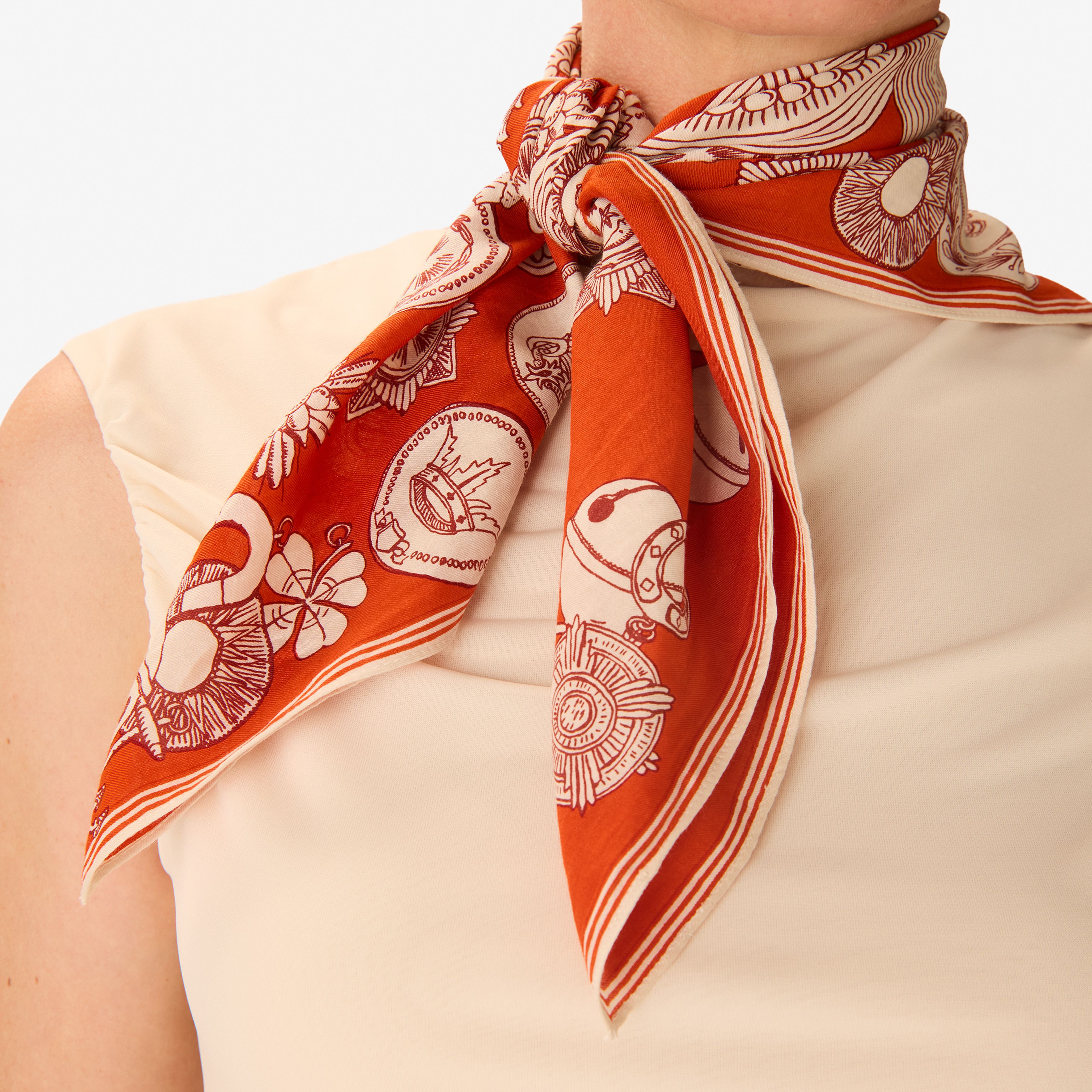 Square 65 - Octopus - Red