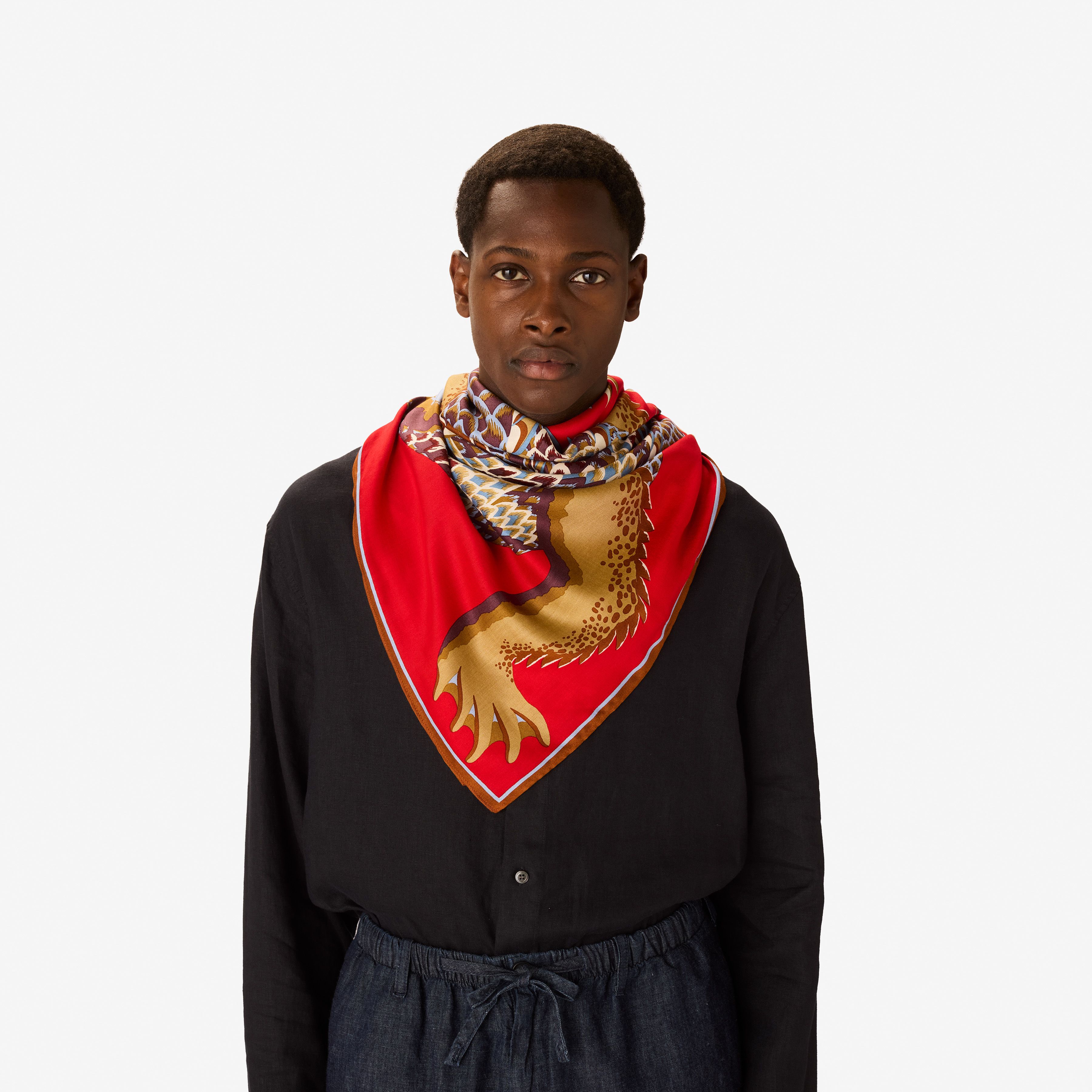 Square 100 - Croco - Red