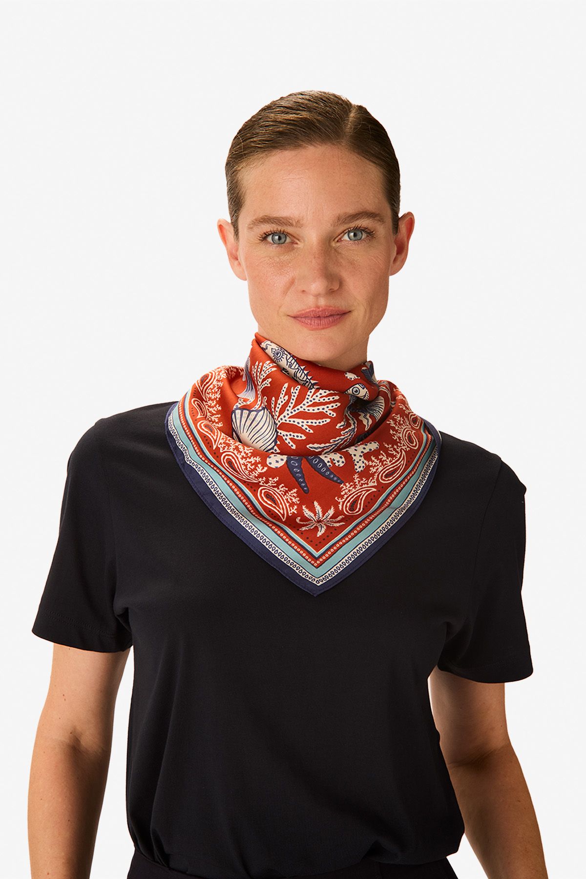 Carré 65 - Neptune - Terracotta