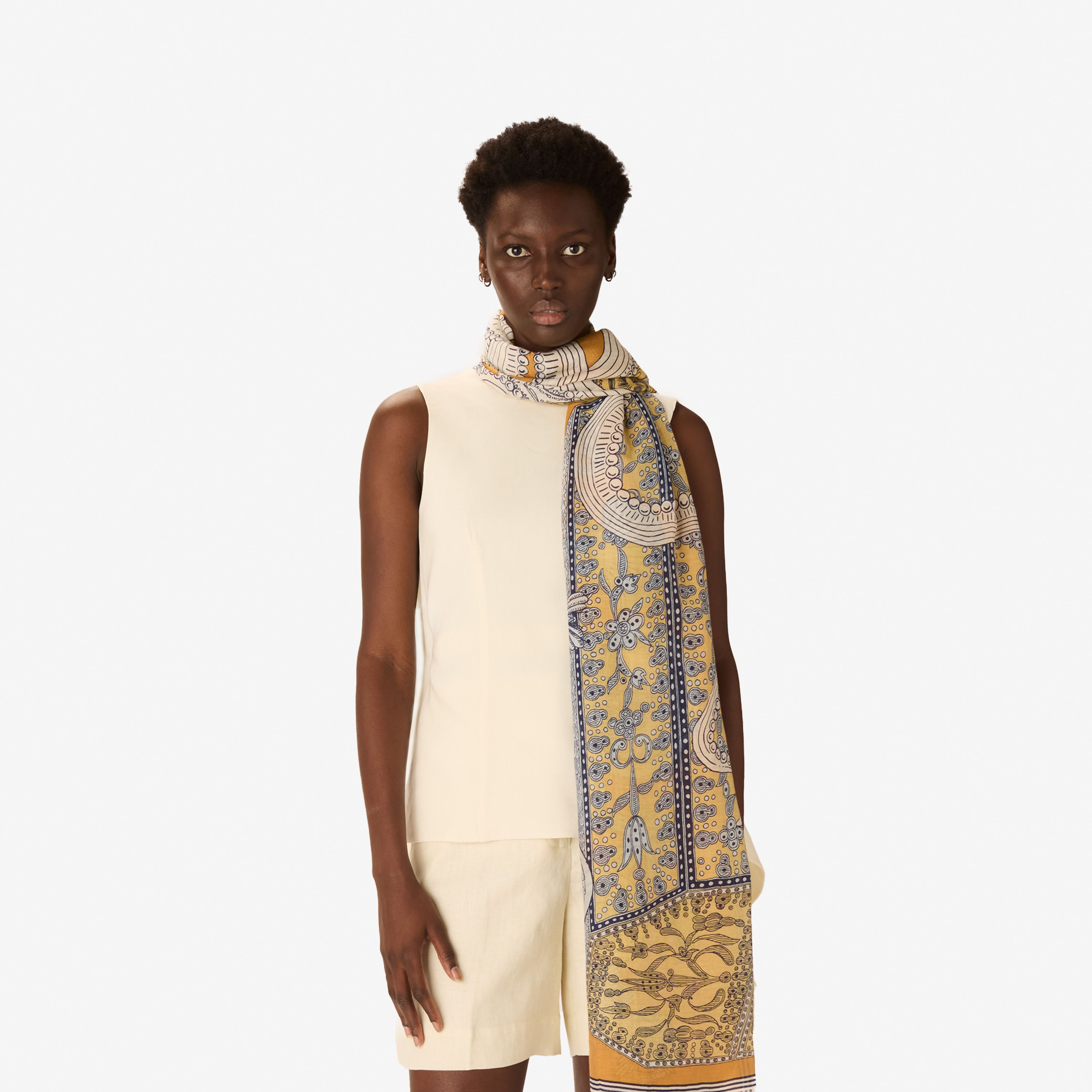 Écharpe 100 - Octopus - Mordoré