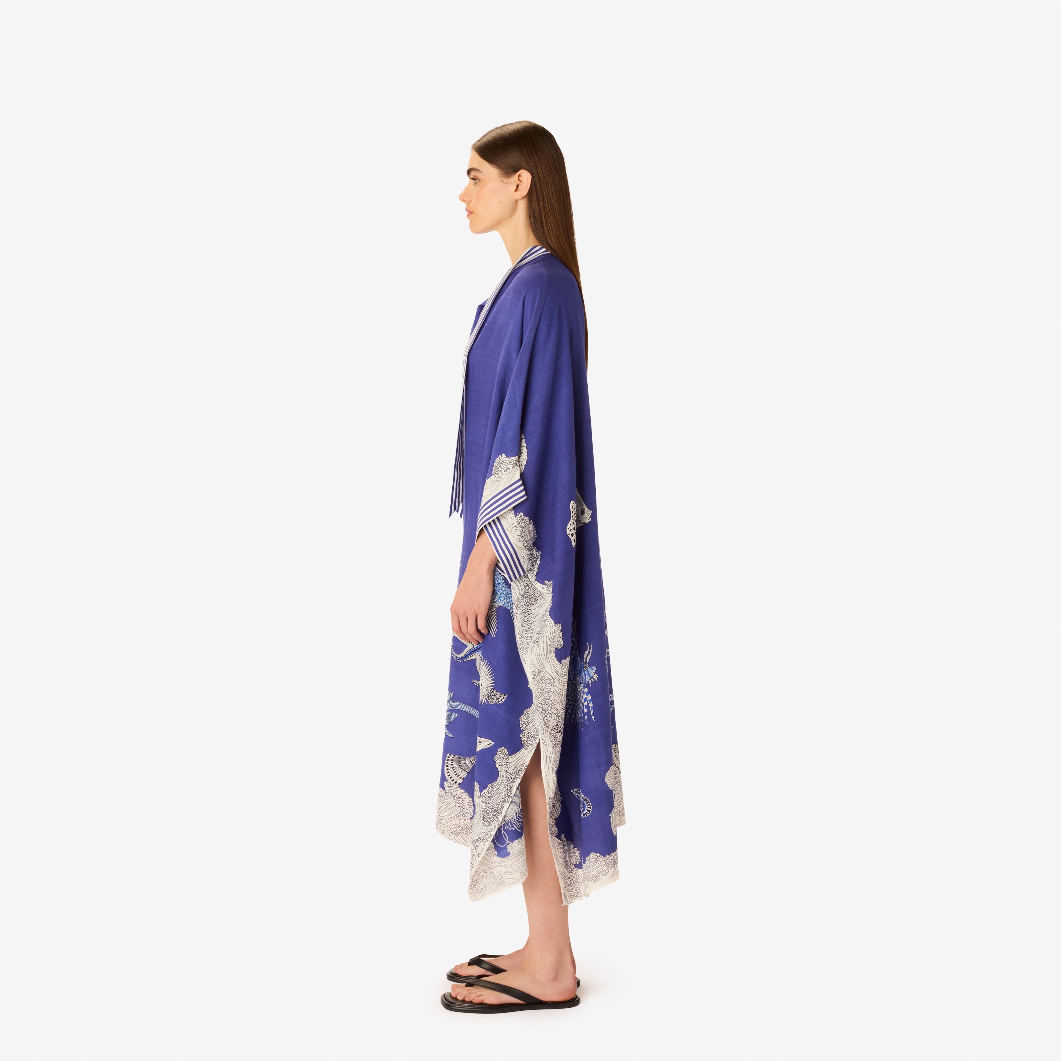 Kaftan Long - Poseidon - Navy