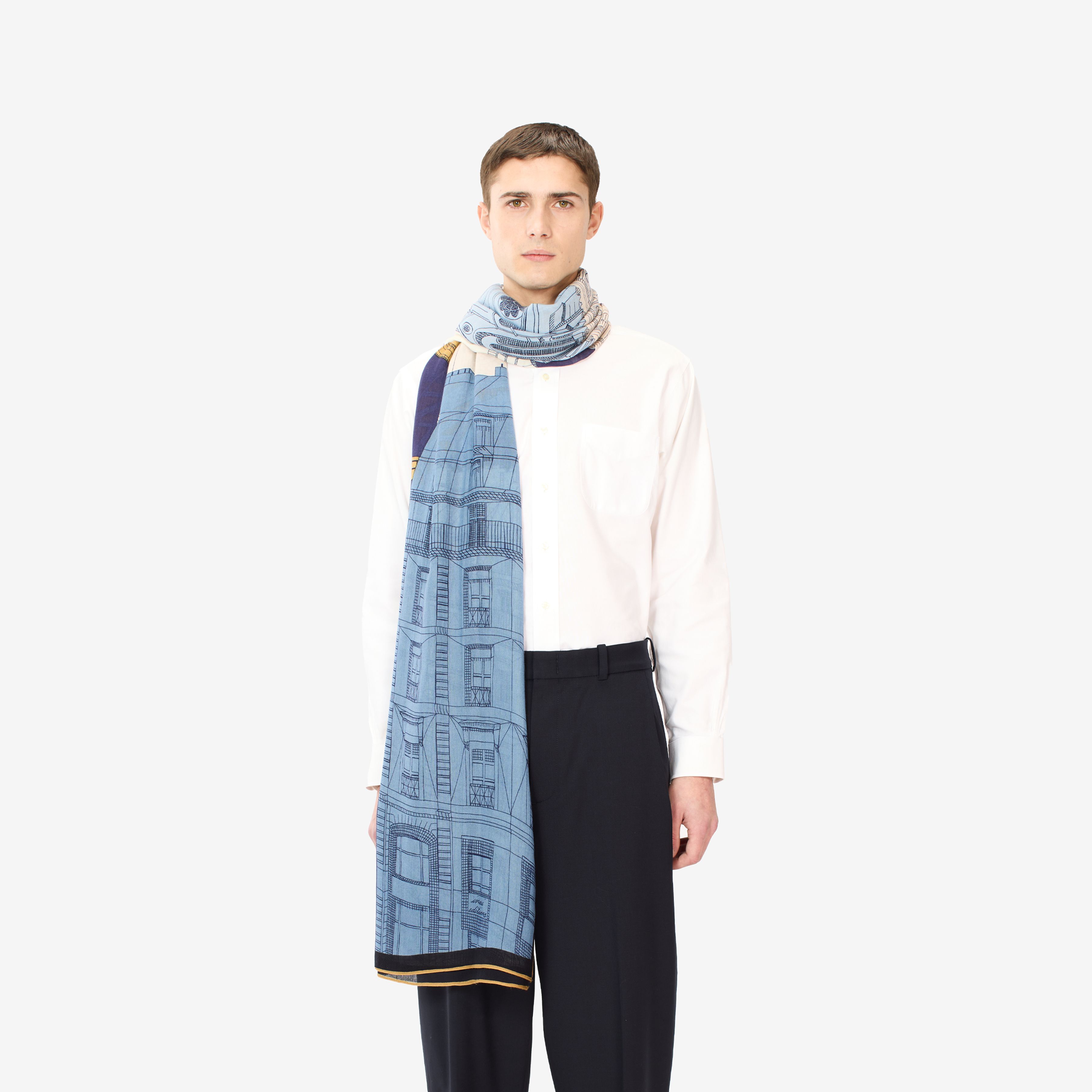 Scarf 100 - Paris - Navy