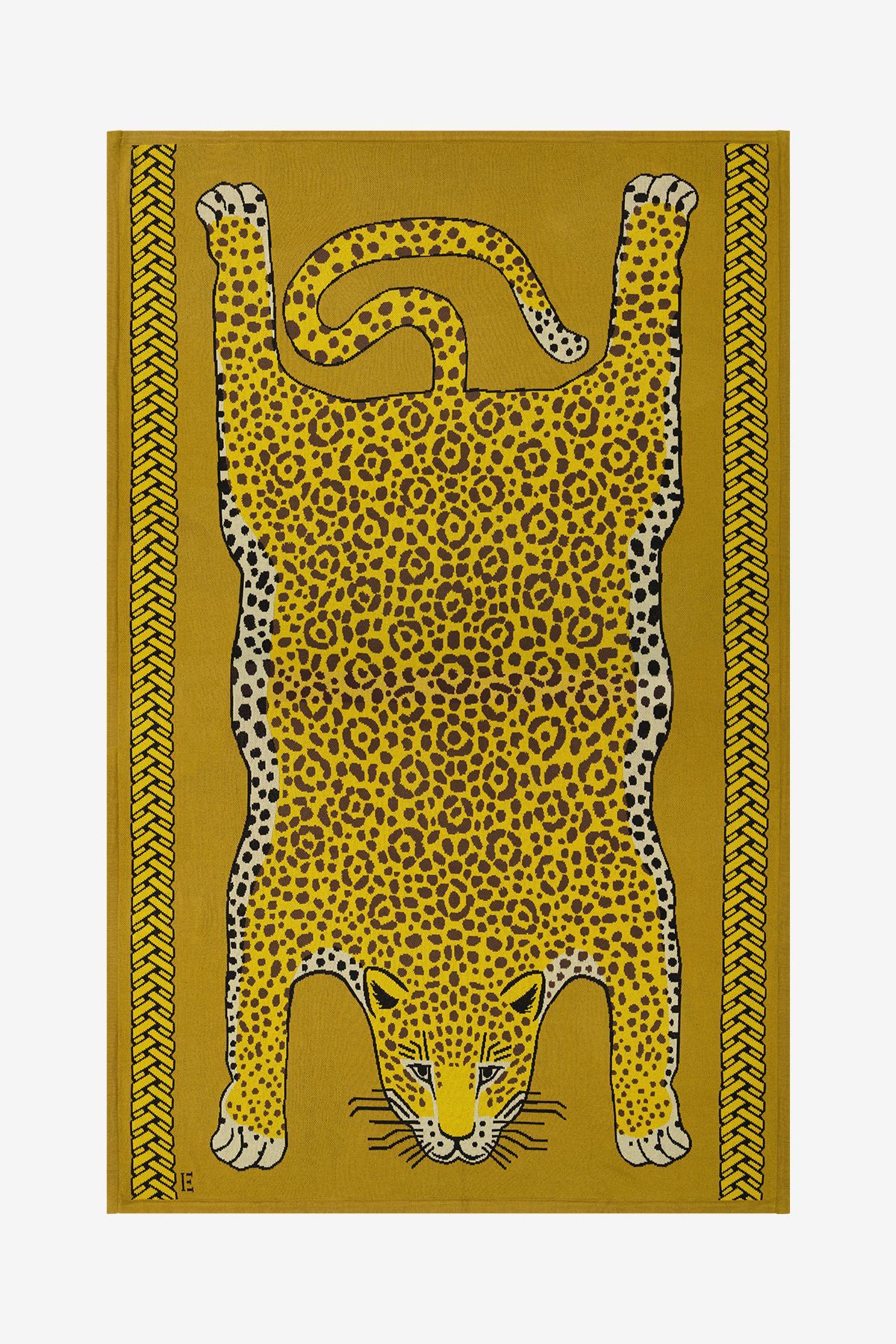 Plaid 130 - Leopard - Safran