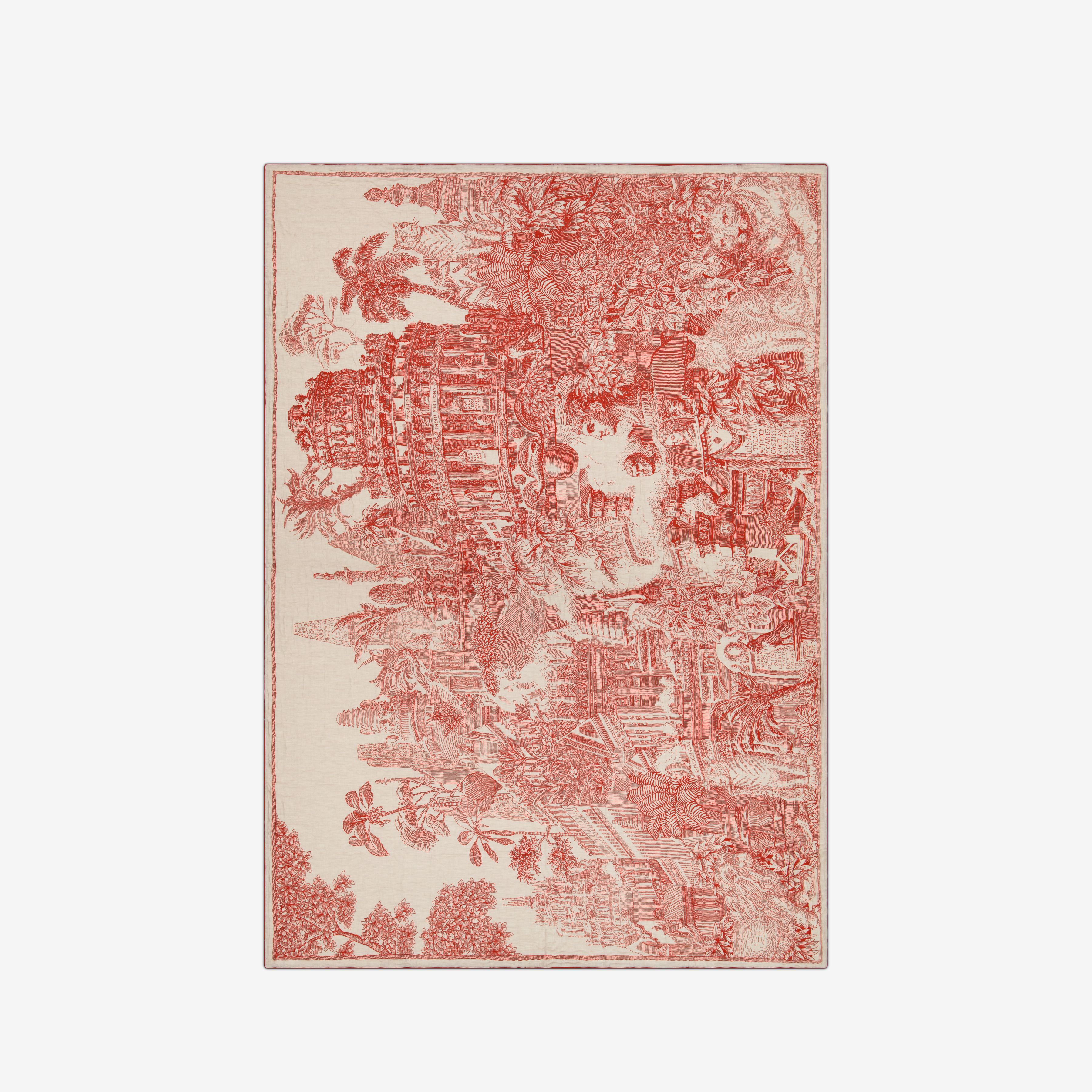 Quilted Cover 140 - Piranesi - Red