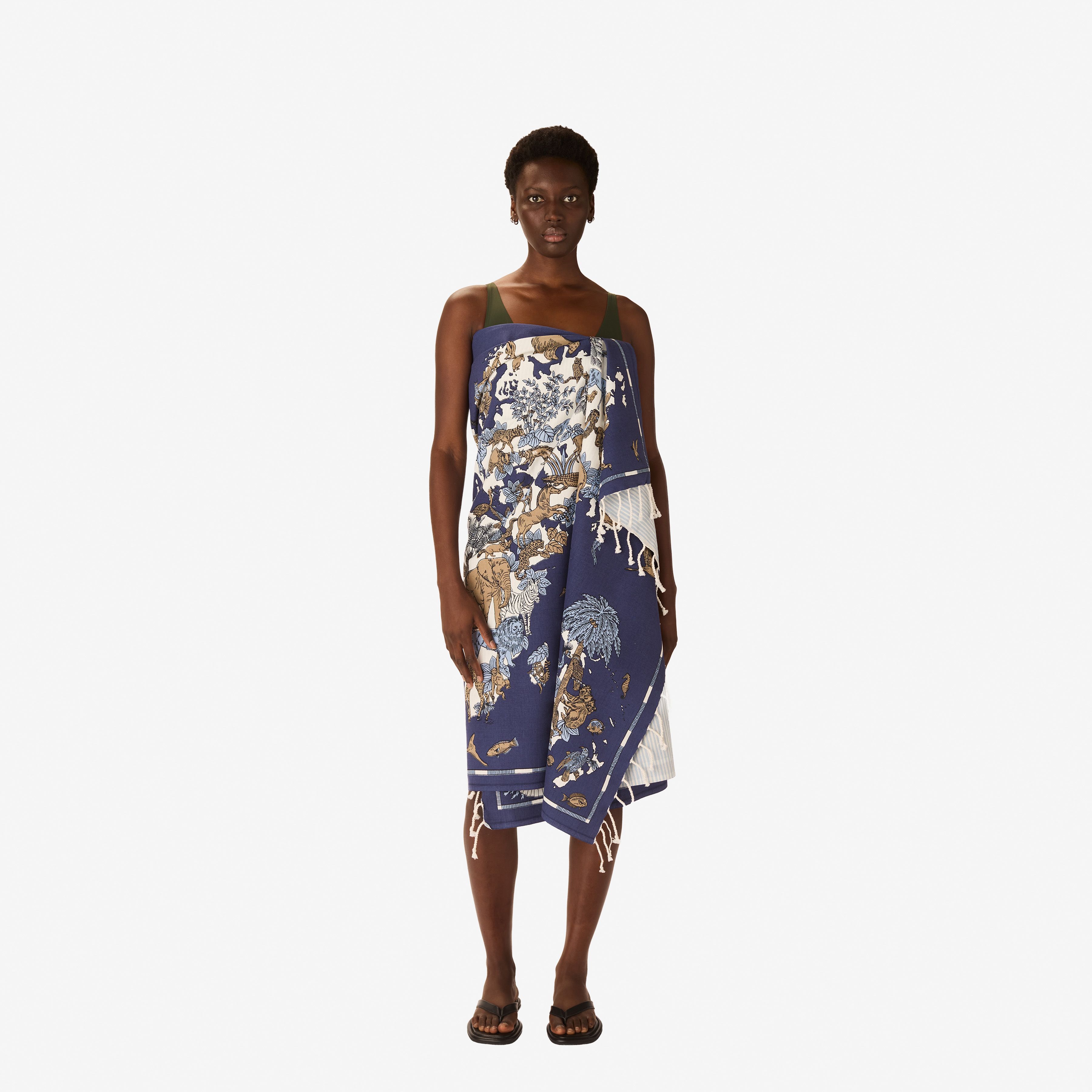 Fouta 100 - Atlas - Bleu Marine