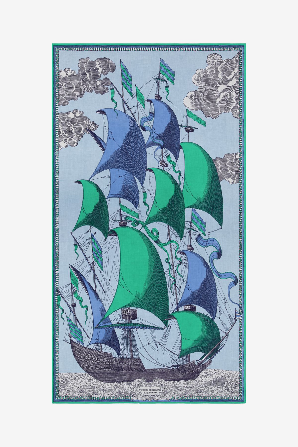 Écharpe 100 - Des Rives et des Reves - Vert