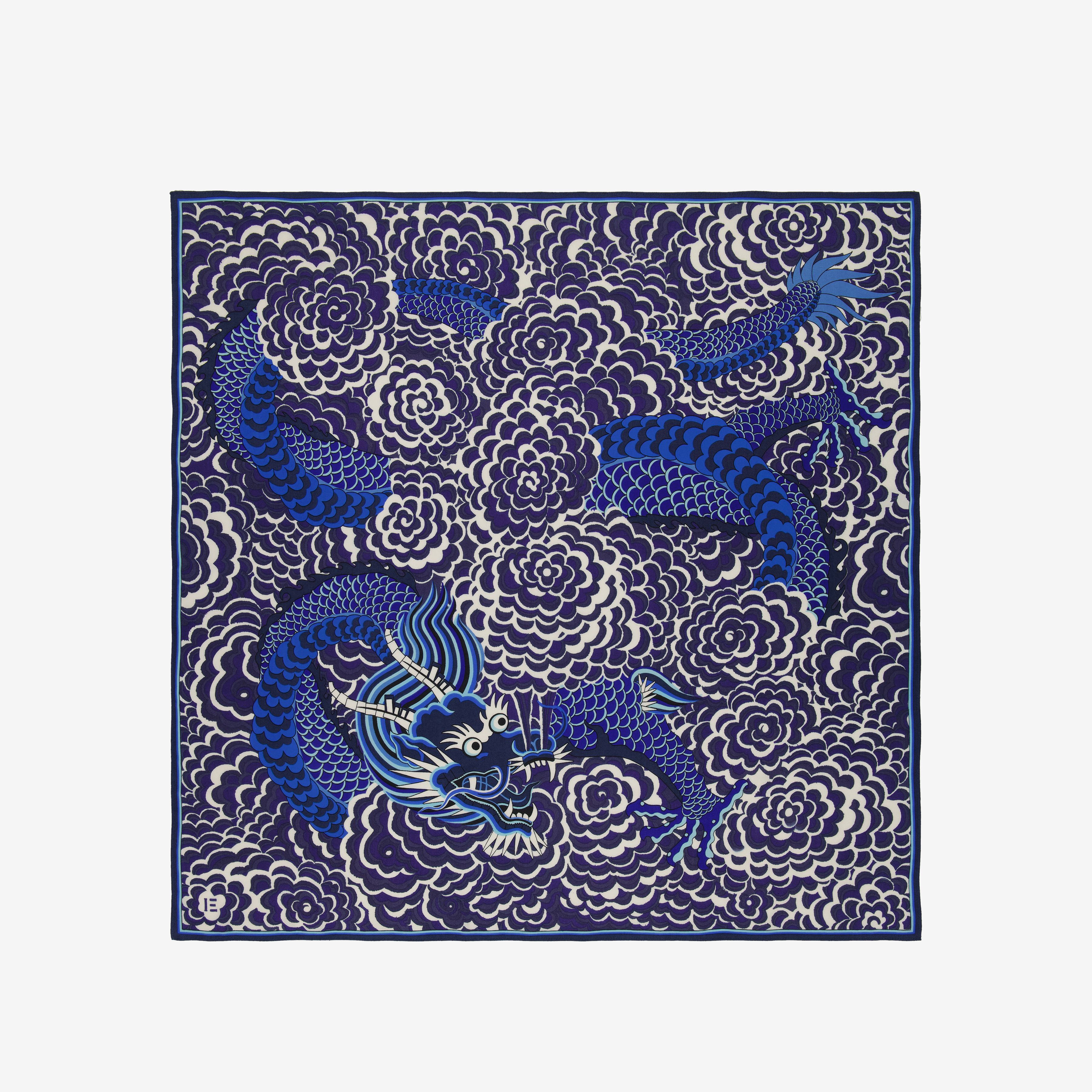 Square 100 - Dragon - Blue