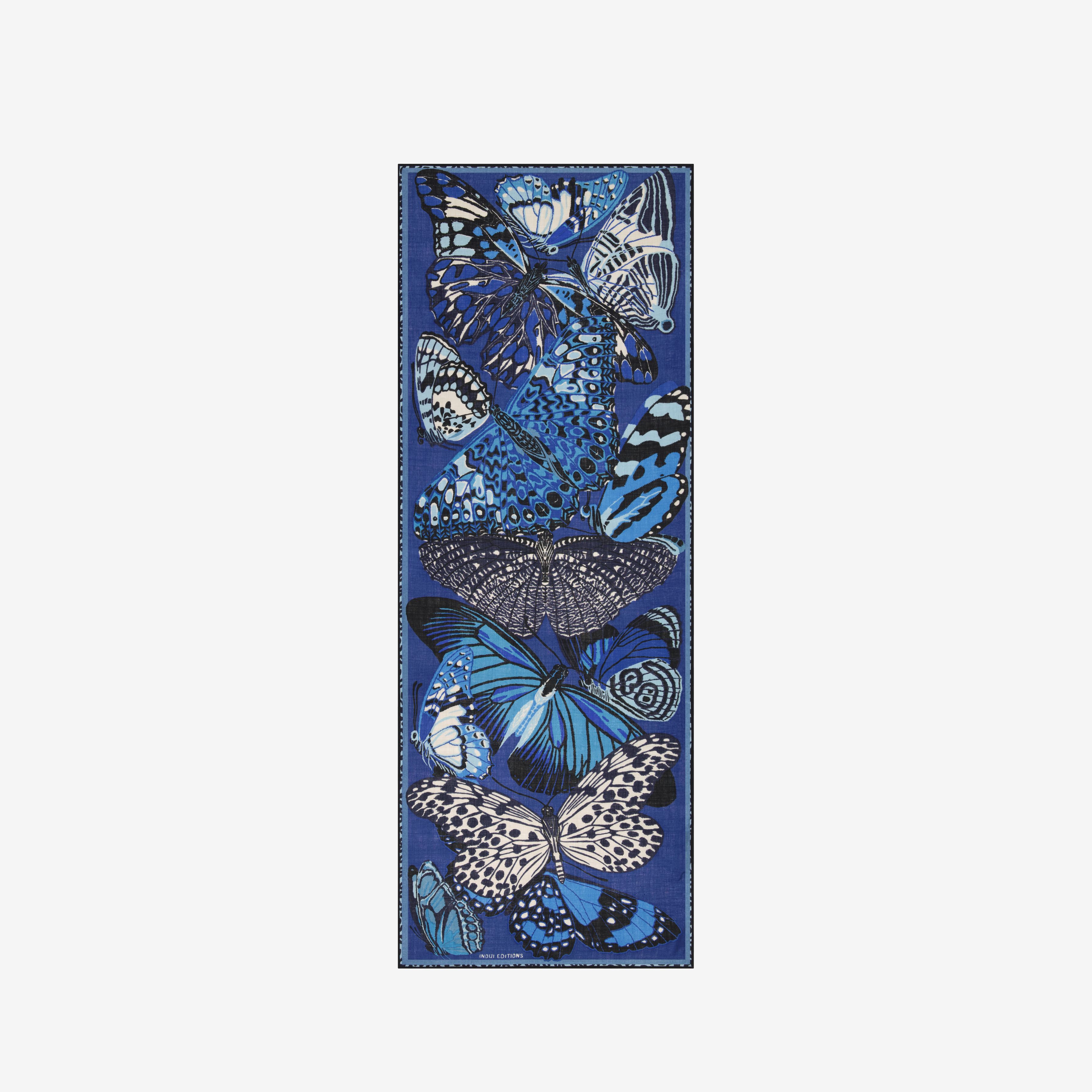 Scarf 70 - Papillons - Blue